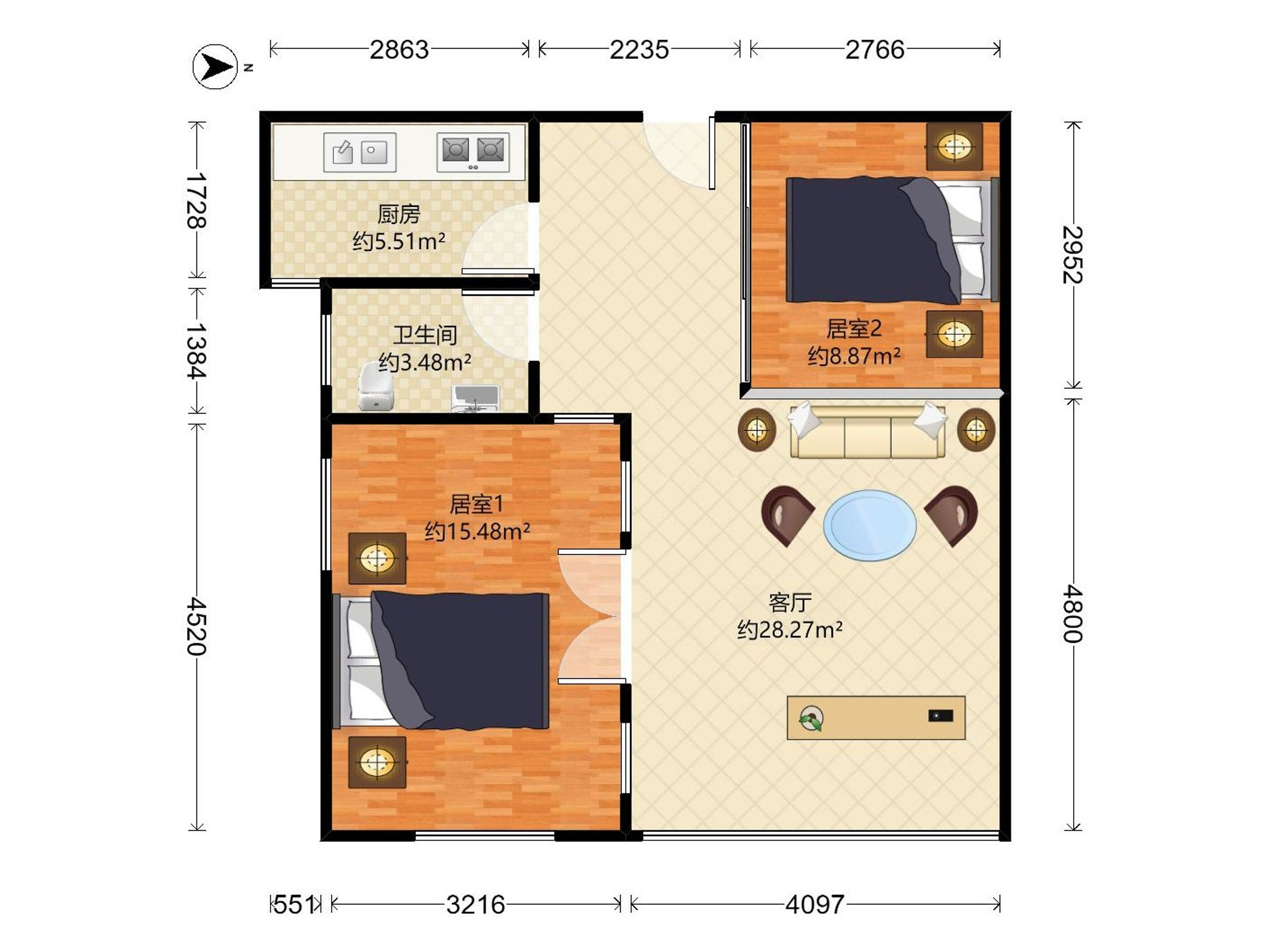 布吉中心广场户型图