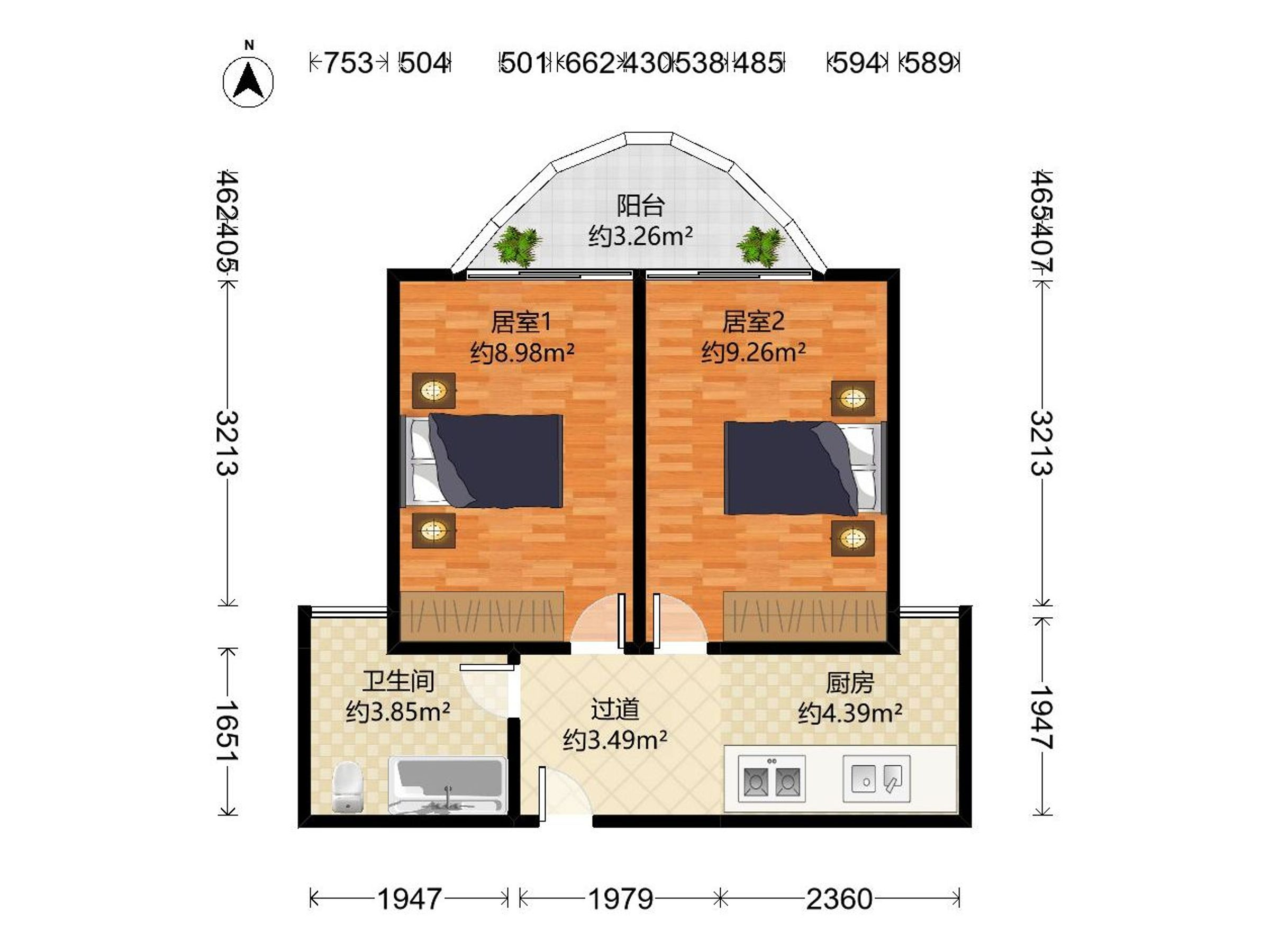 现代城梦想家园户型图