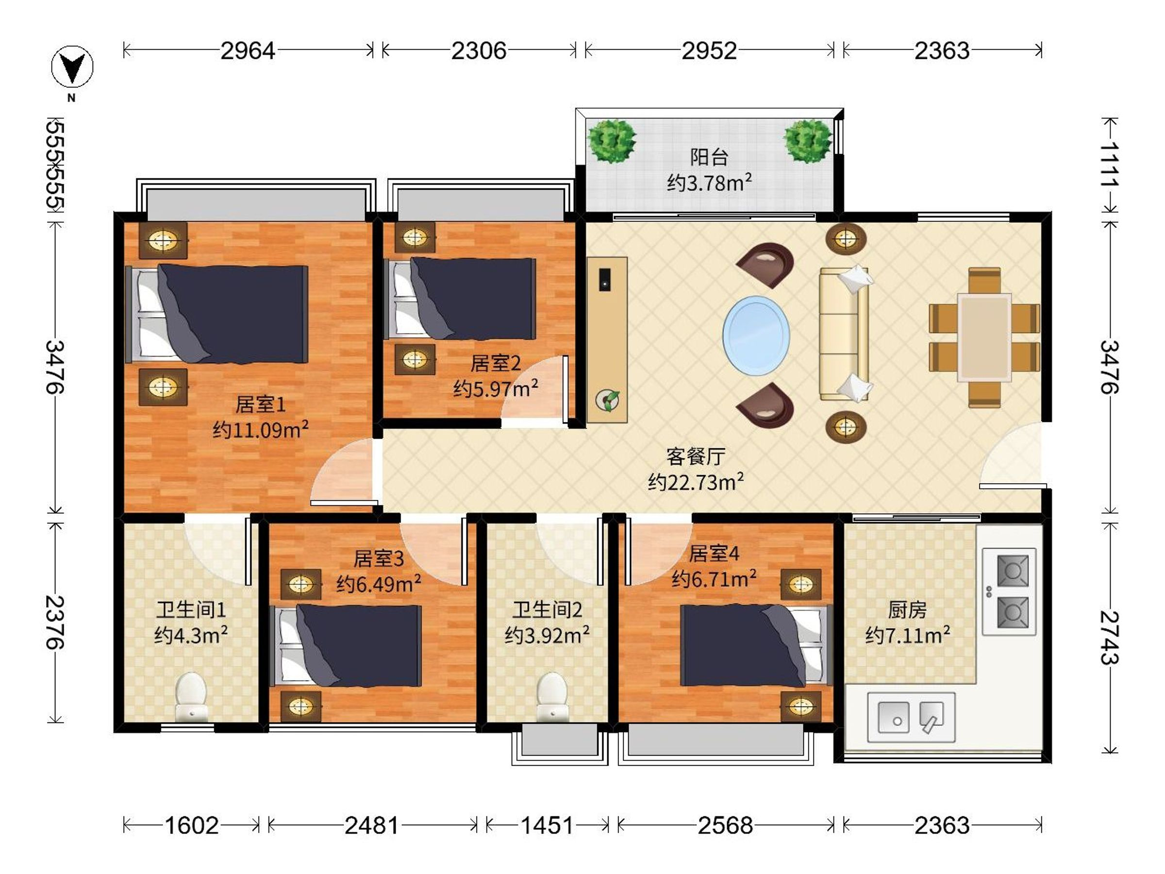 宏发万悦山一期户型图