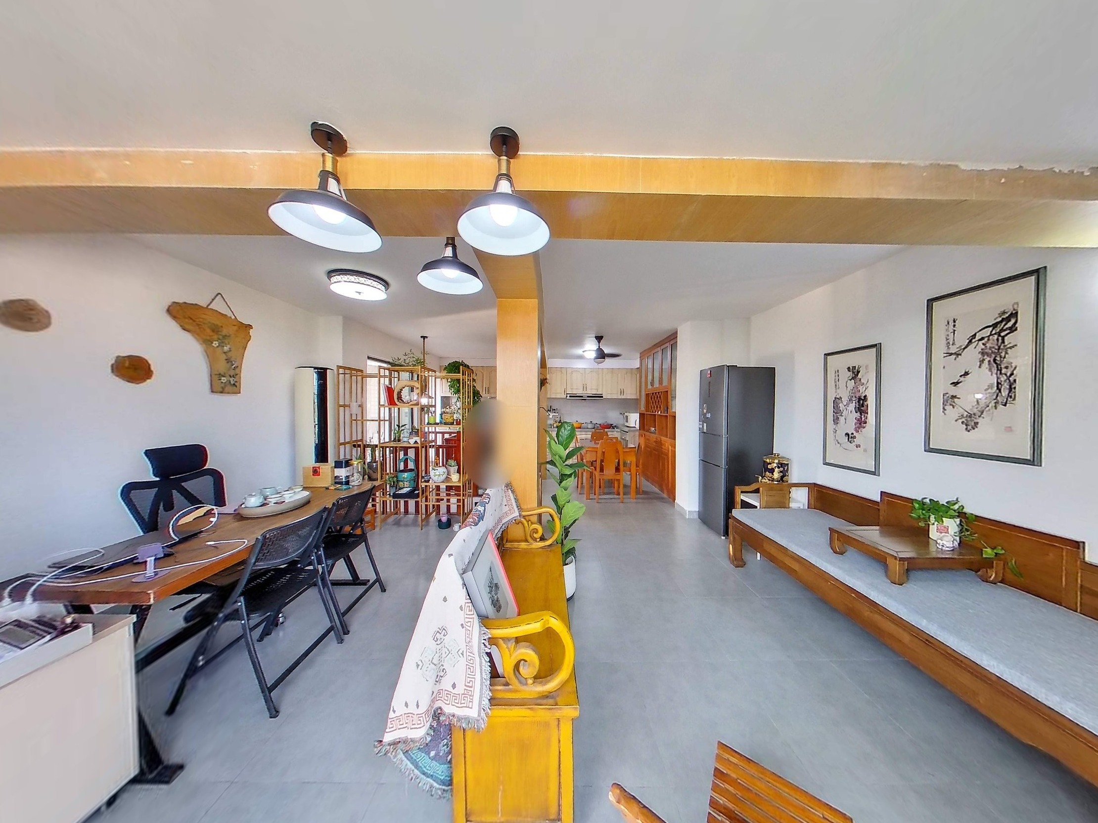 福田大露台房，很高使用率，精装四房