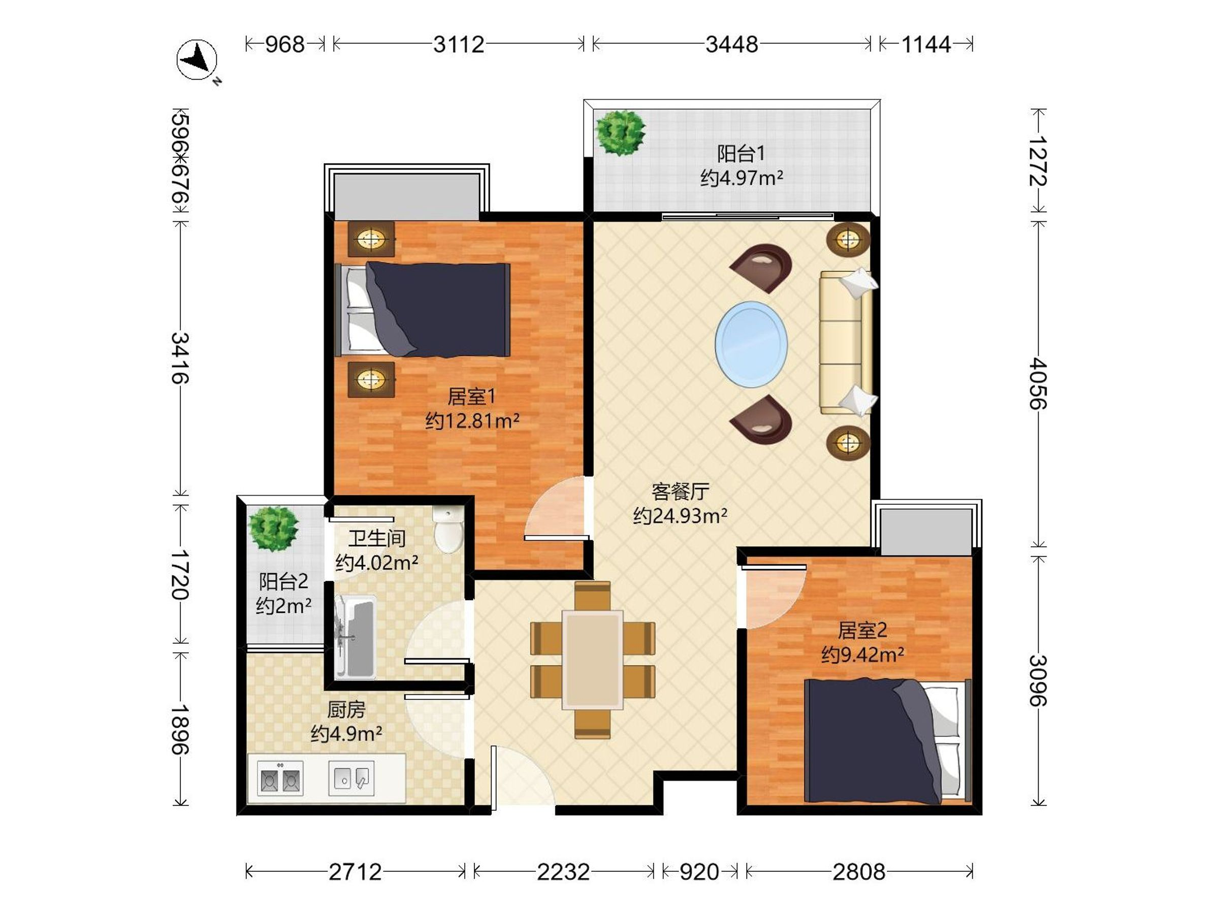 鸣泉居户型图