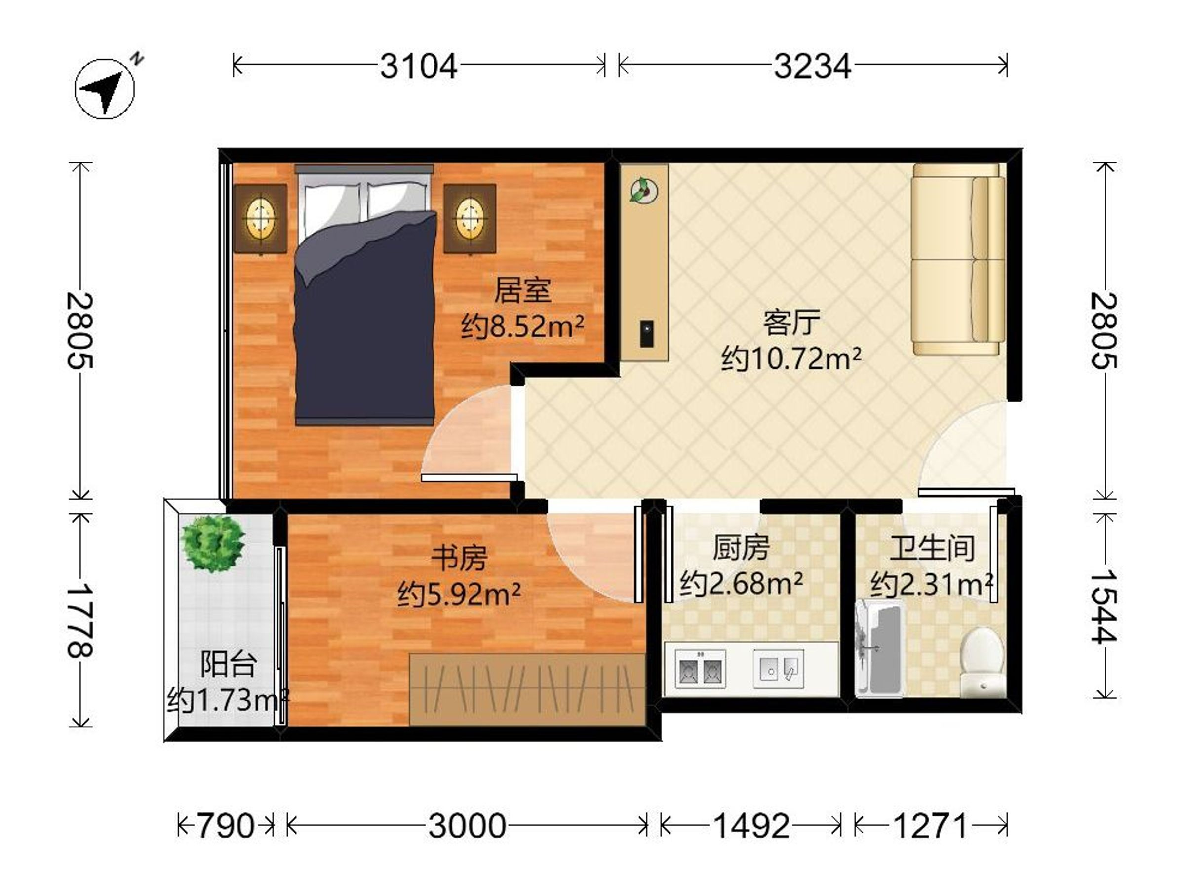 翡翠公寓户型图