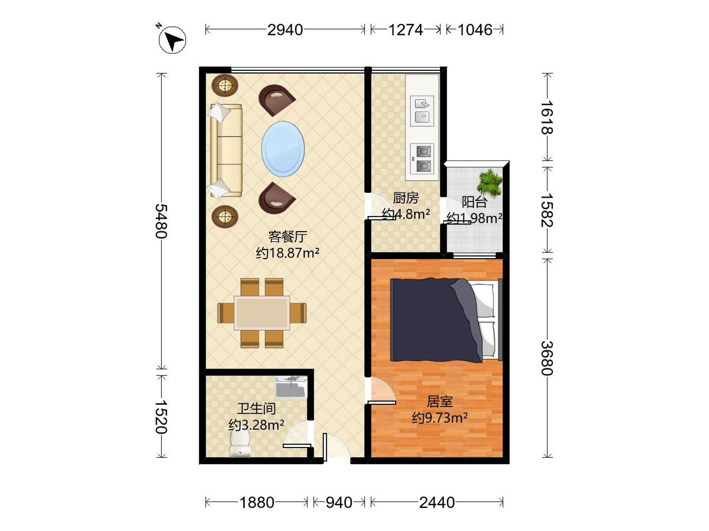 浩铭财富广场户型图
