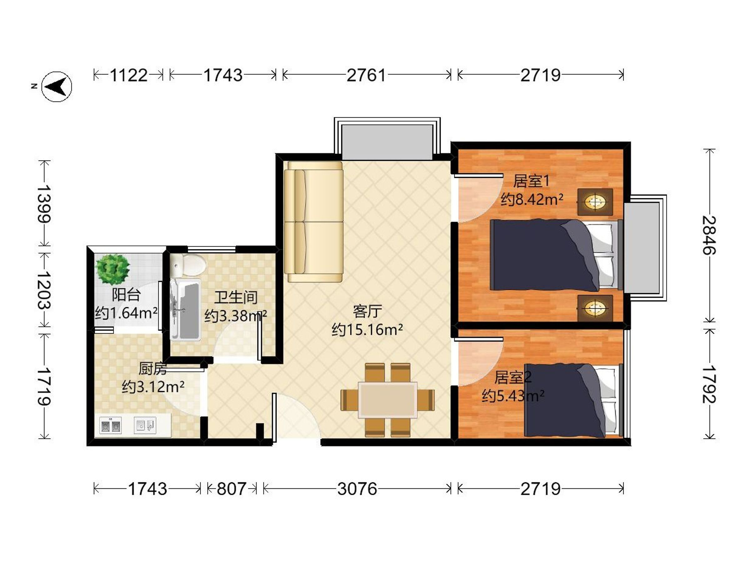 嘉湖新都户型图