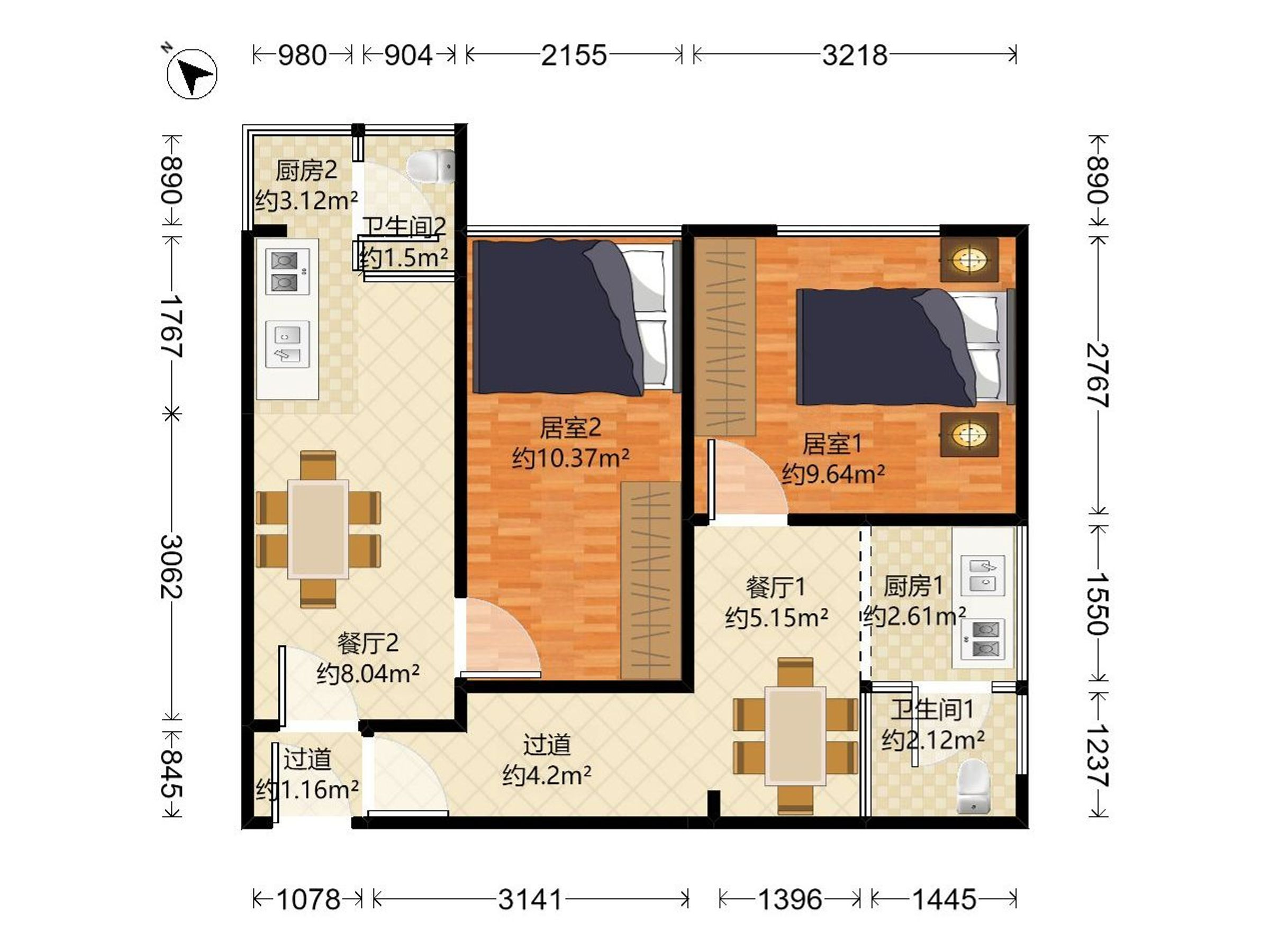 75区商住楼户型图