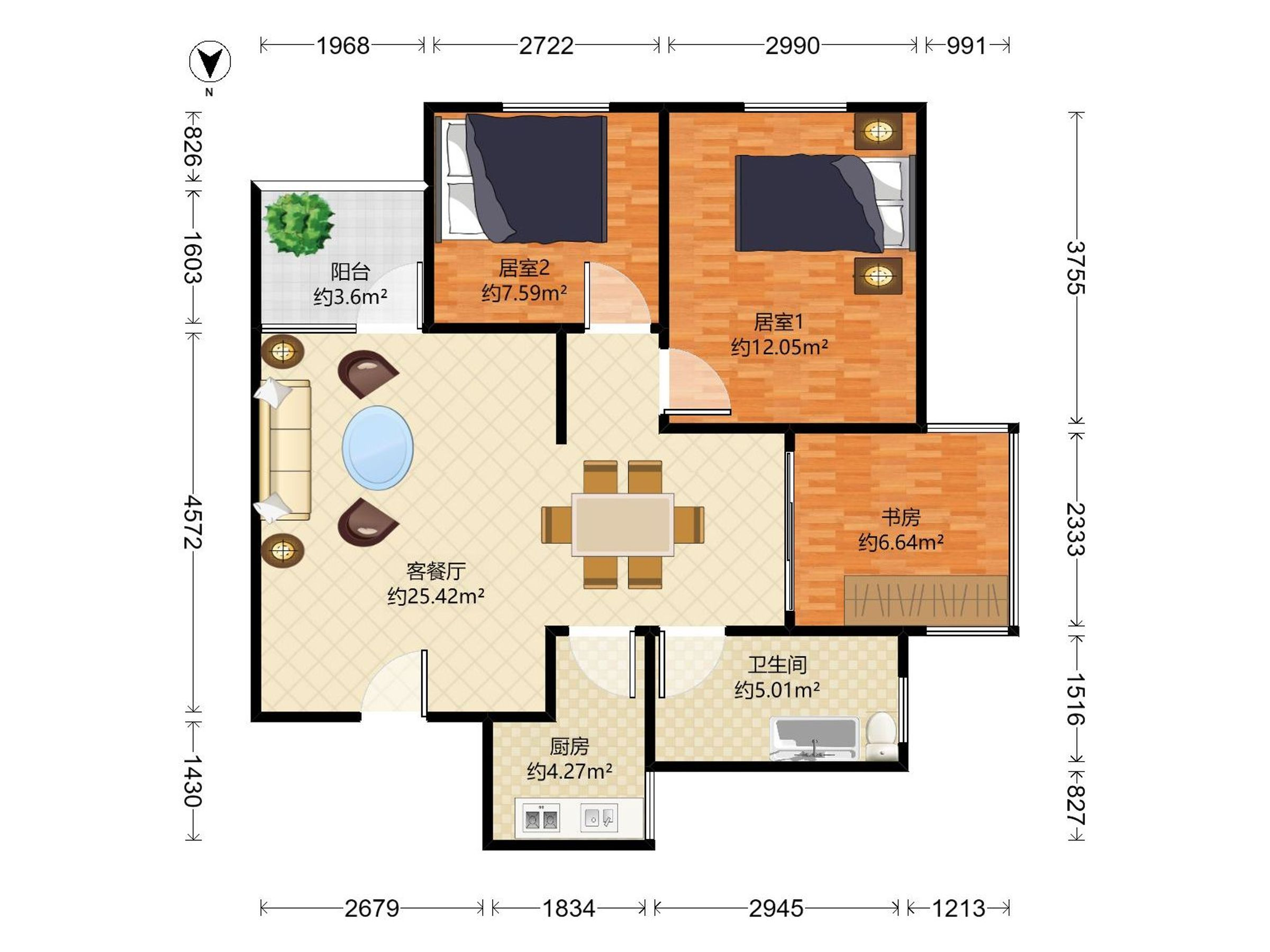 凤凰街14号大院户型图