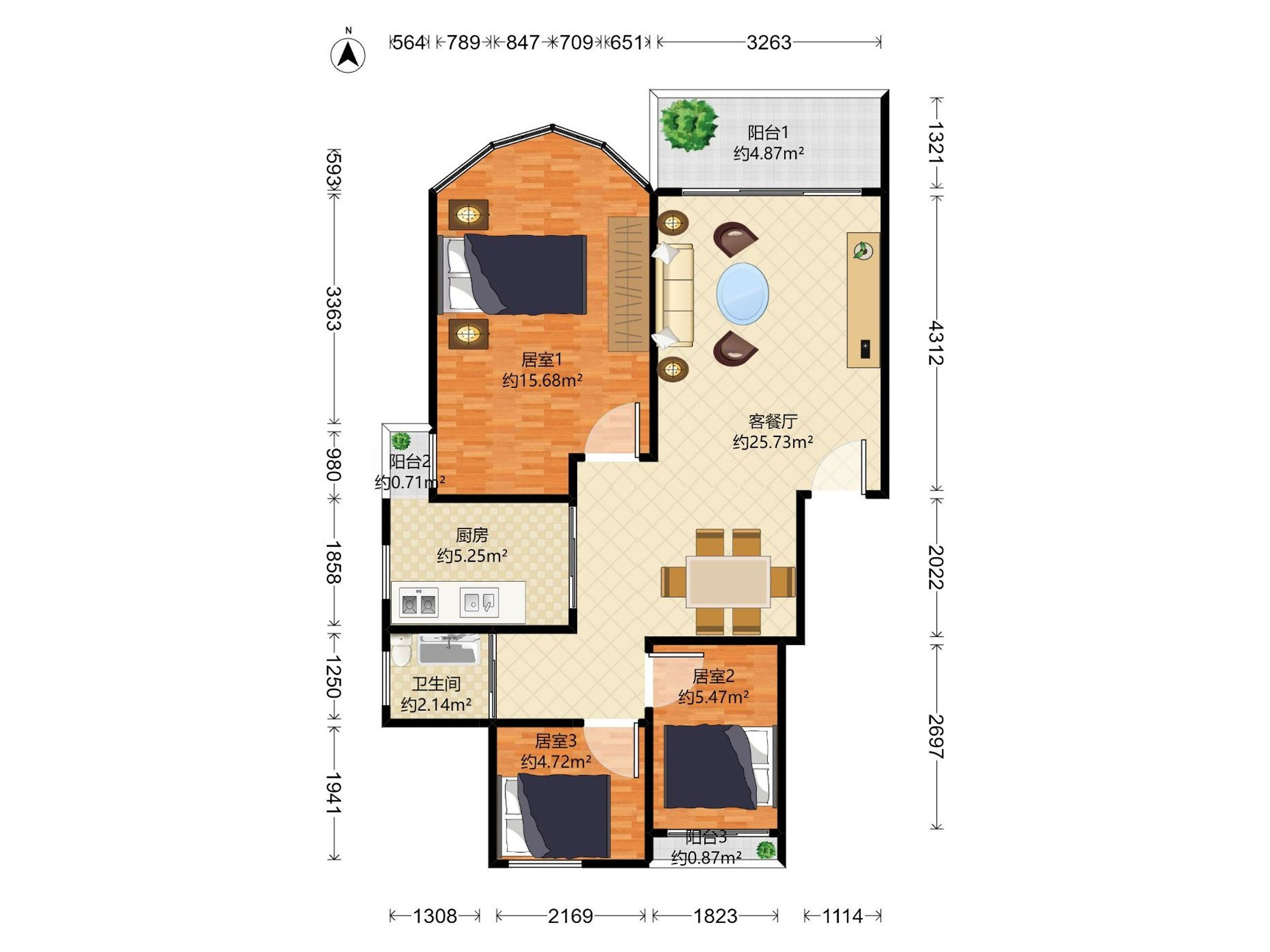 水晶安静3房，业主诚心出售，欢迎咨询