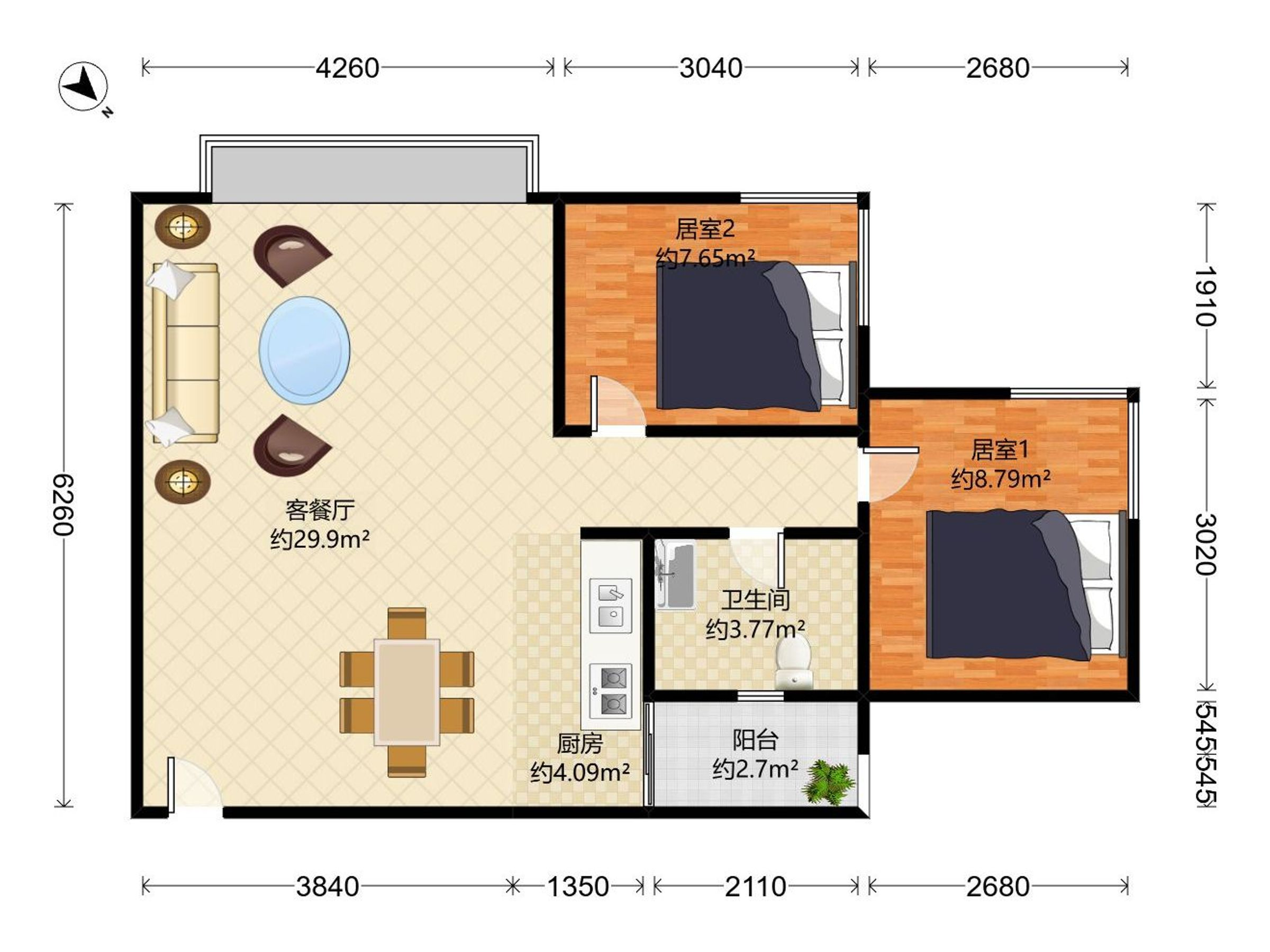 百仕达花园二期户型图