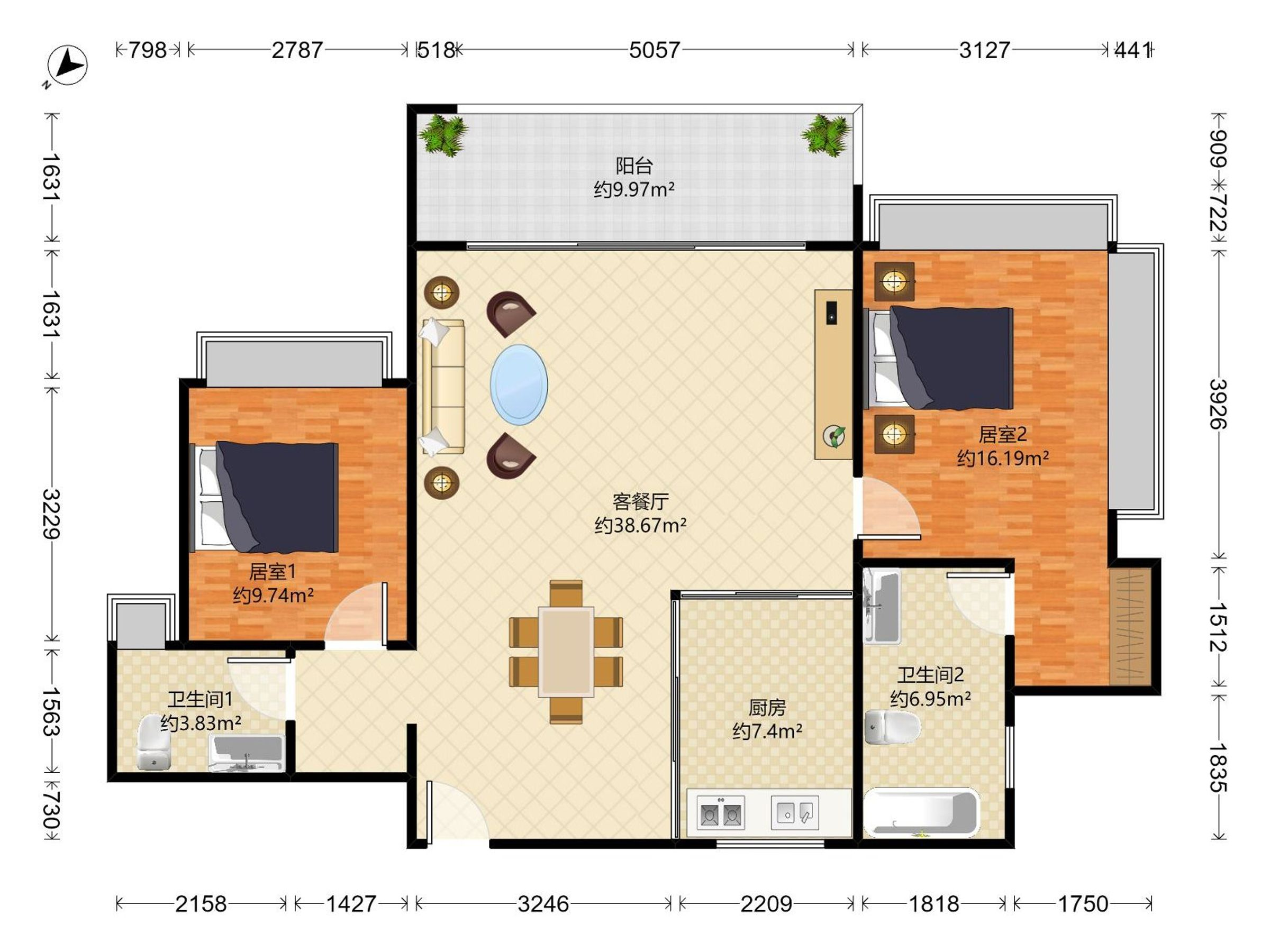 招商玺家园户型图