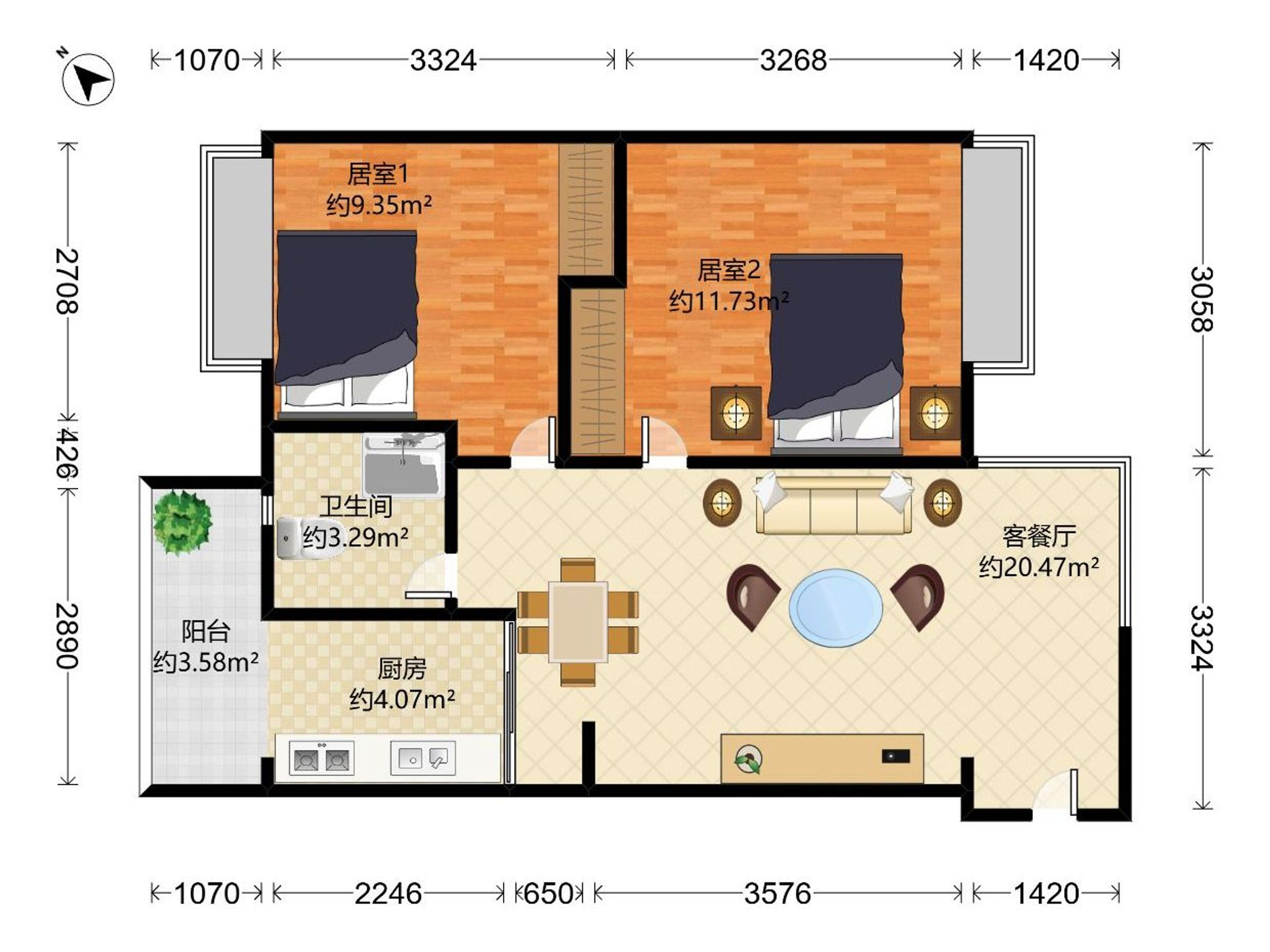 金色阳光雅居户型图