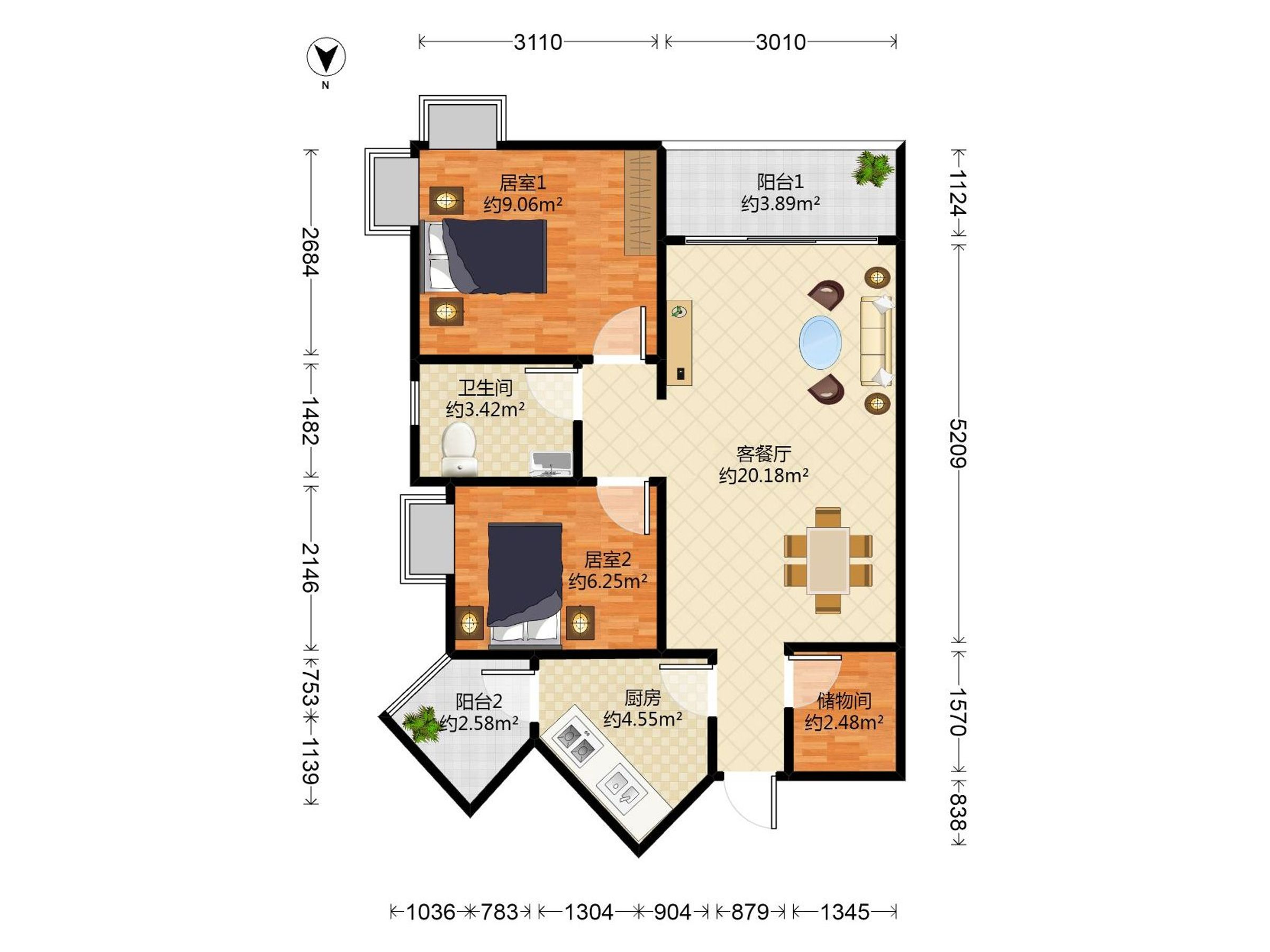 梧桐山新居二期户型图