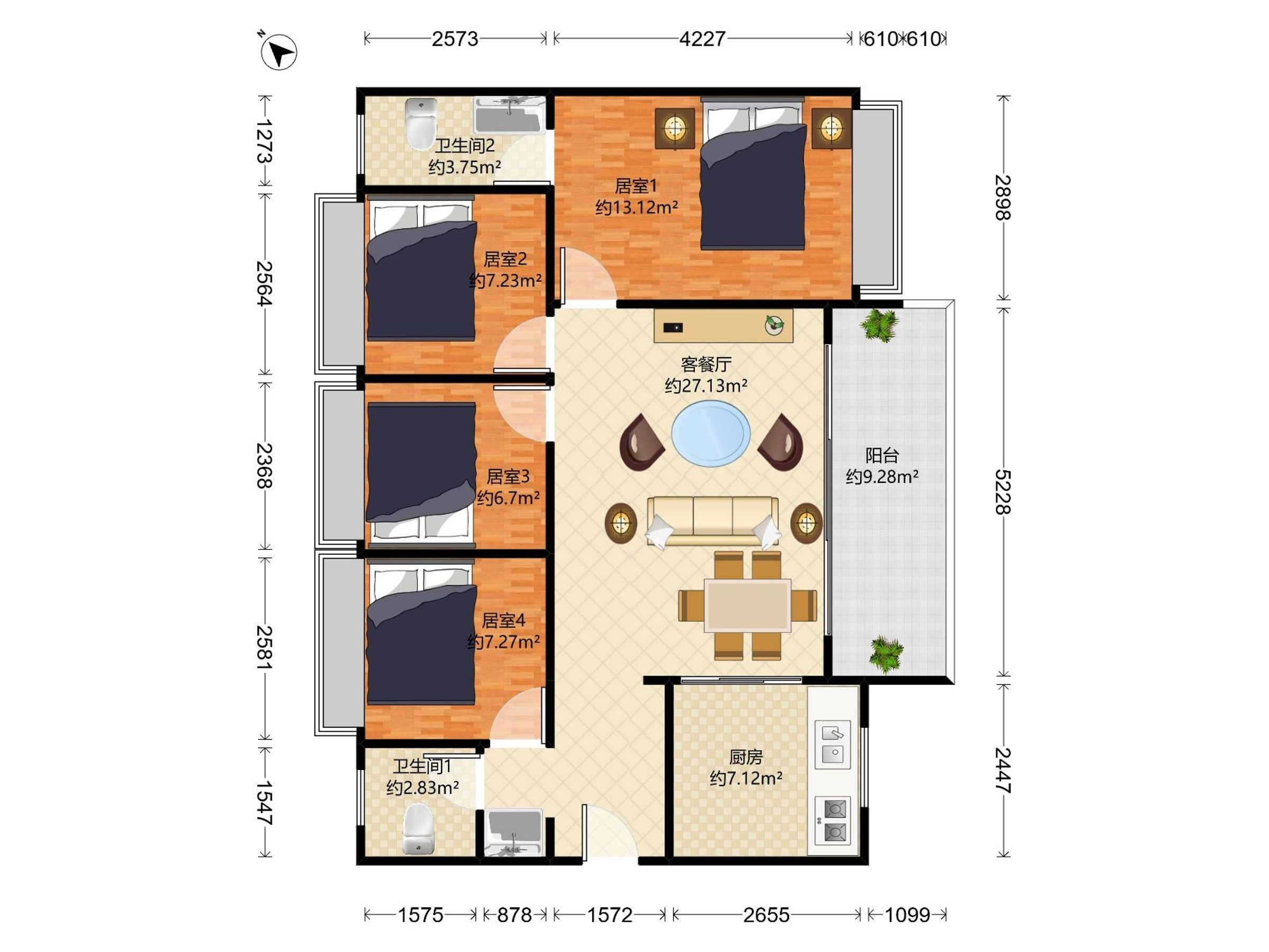 超核中心润府户型图