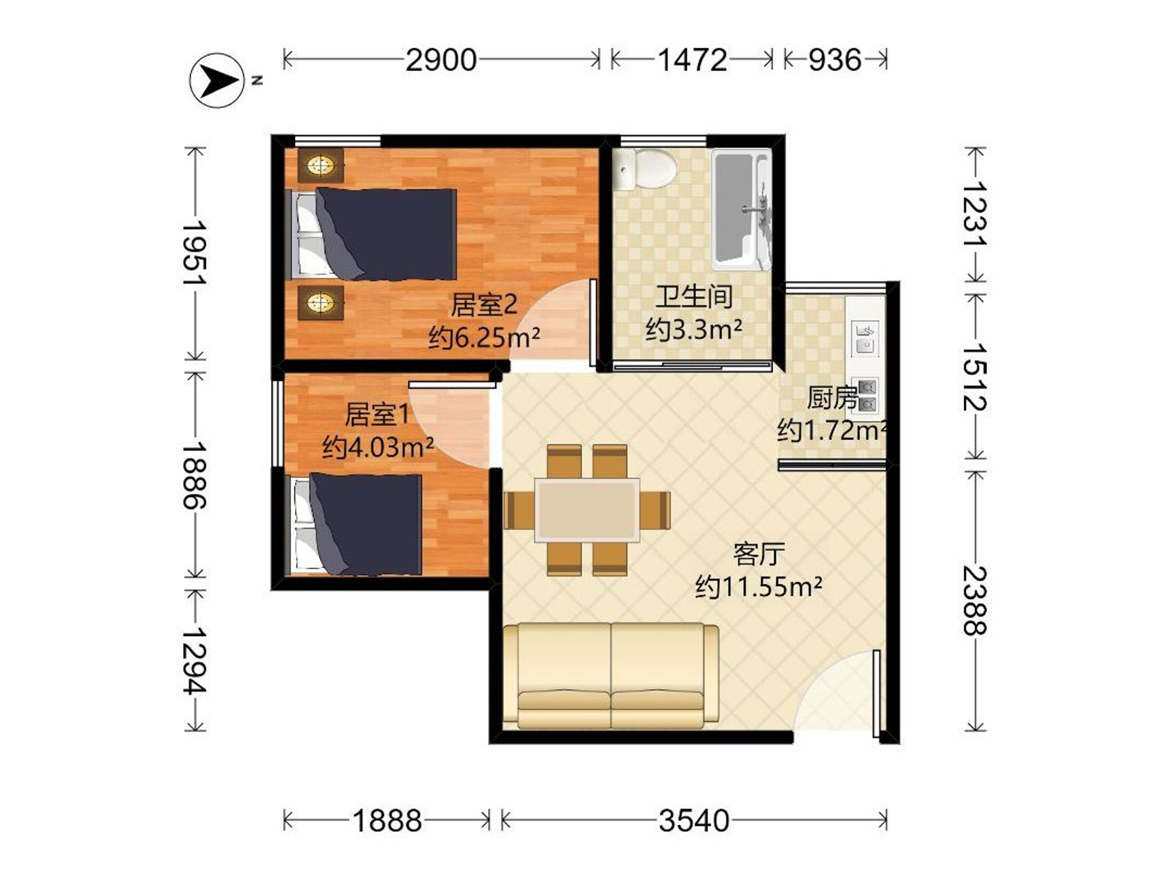 金城大厦户型图