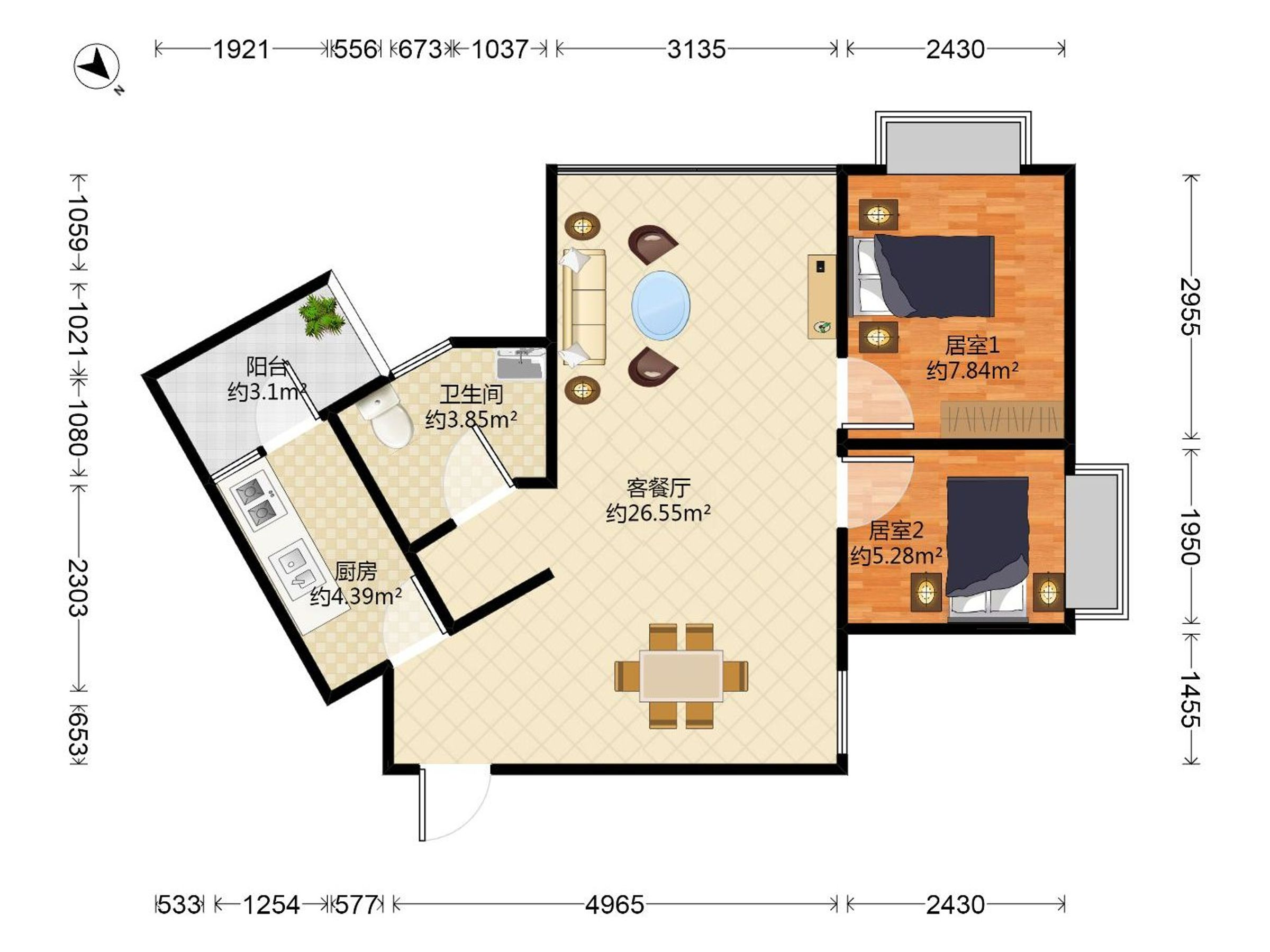 百仕达花园三期户型图
