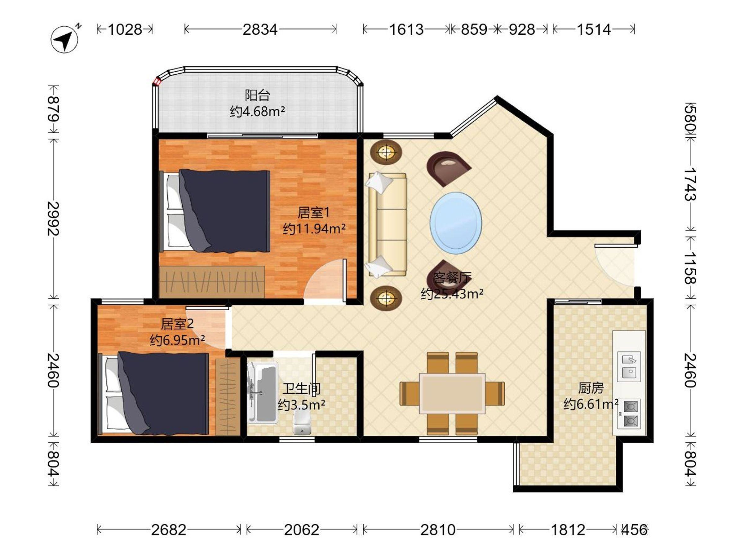 海连大厦新出精装修2房出售
