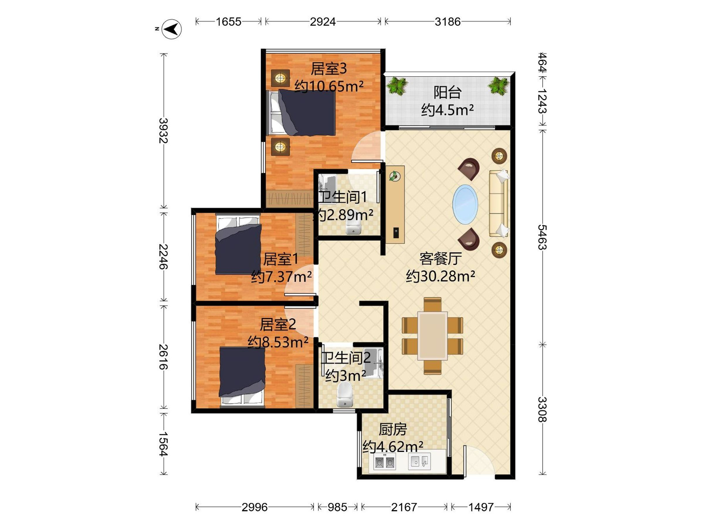 万科公园里四期户型图