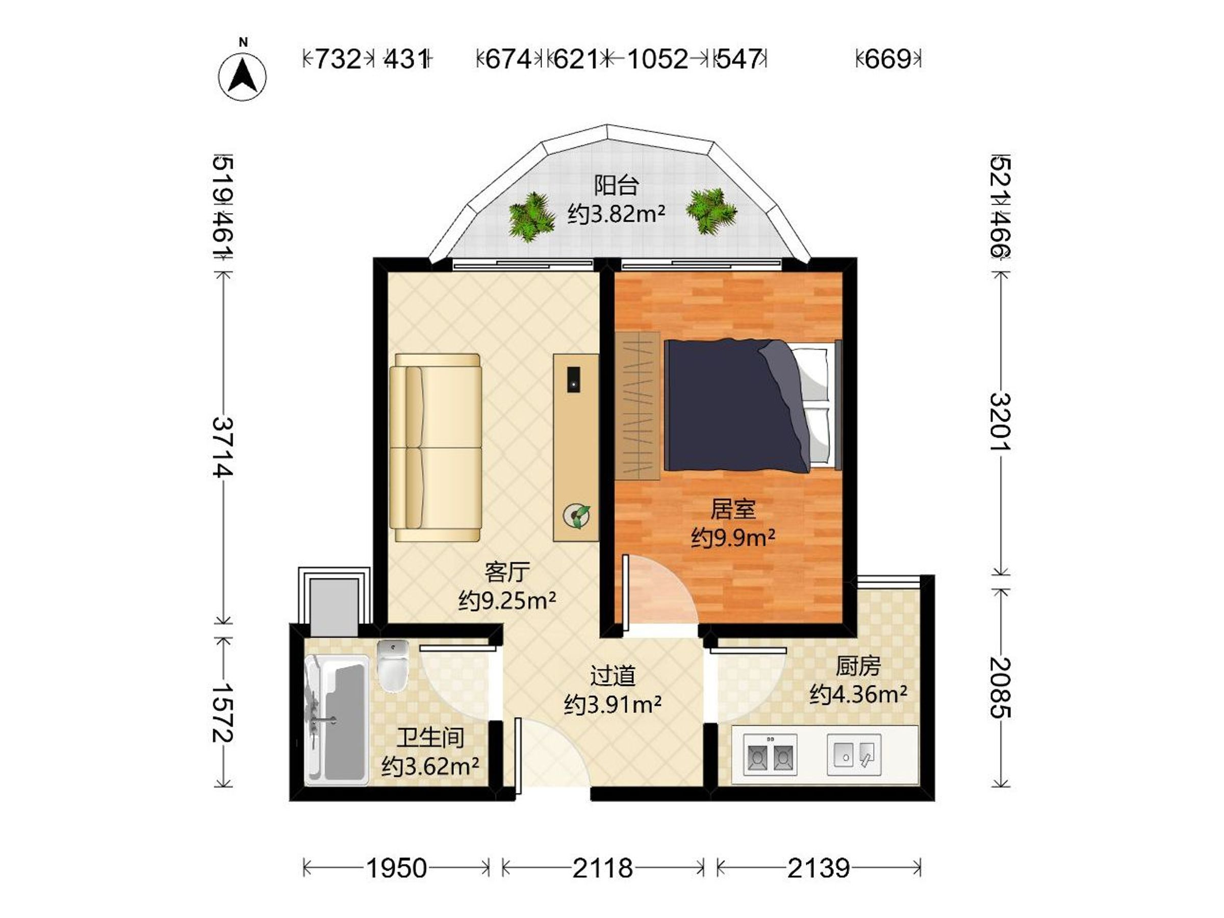 现代城梦想家园户型图