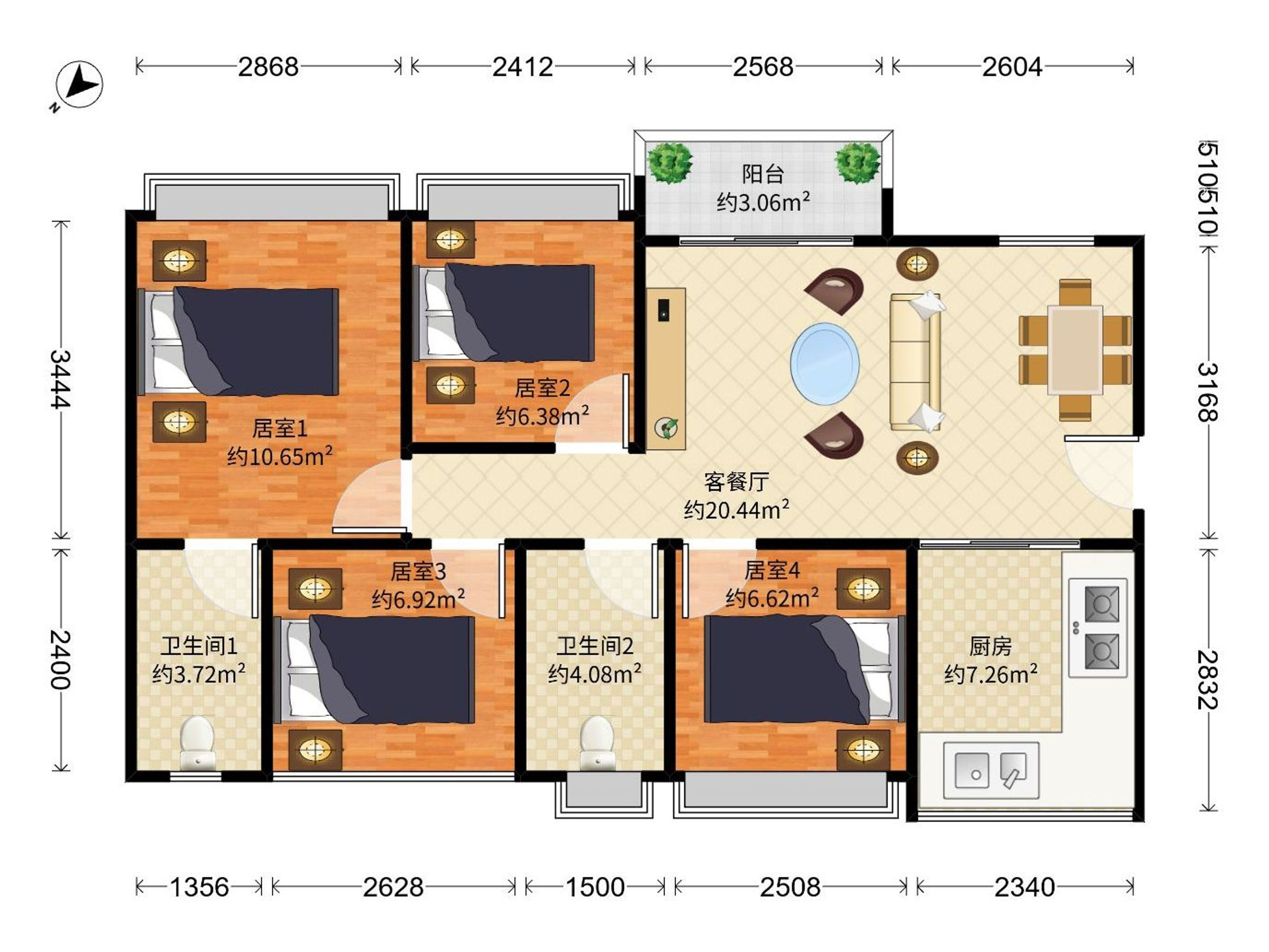 宏发万悦山一期户型图