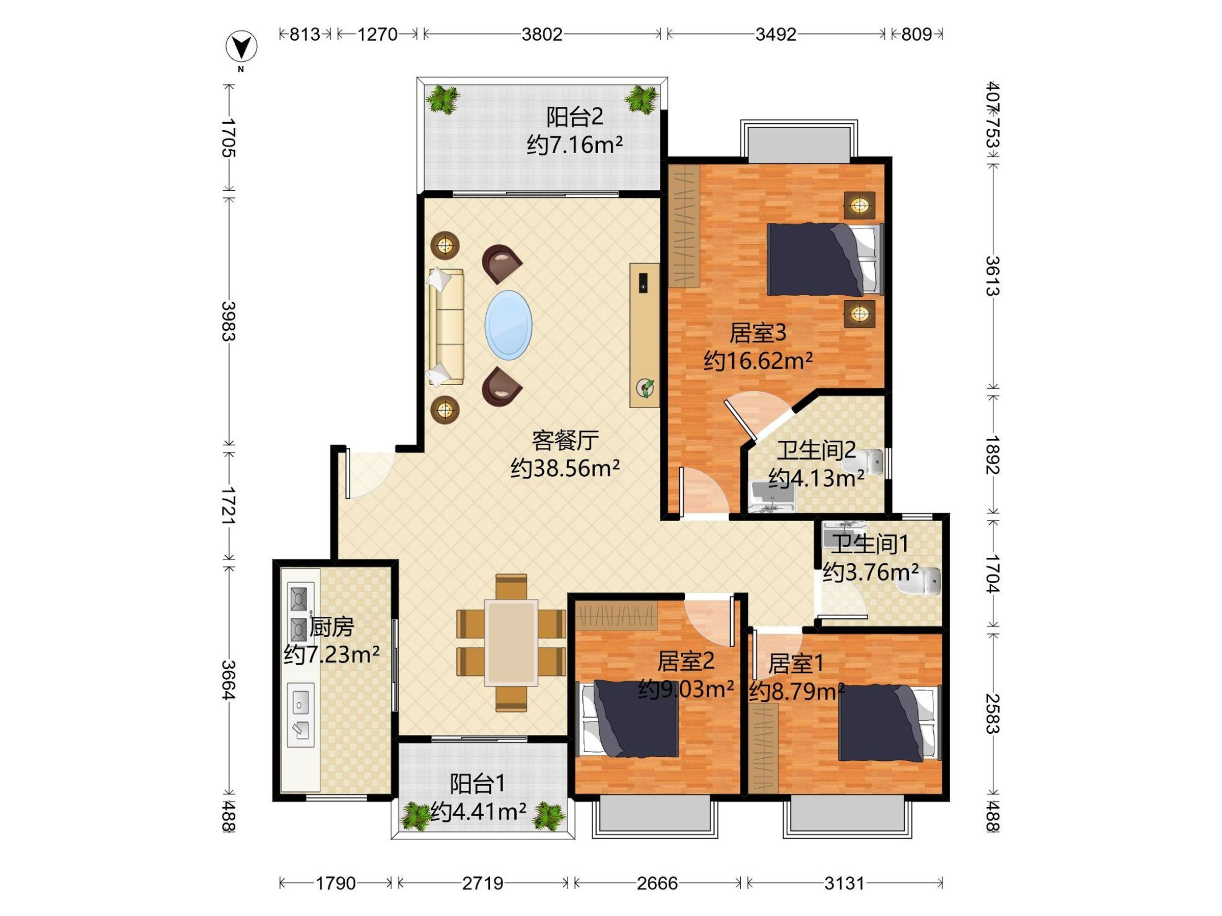 长虹蓝湾半岛户型图