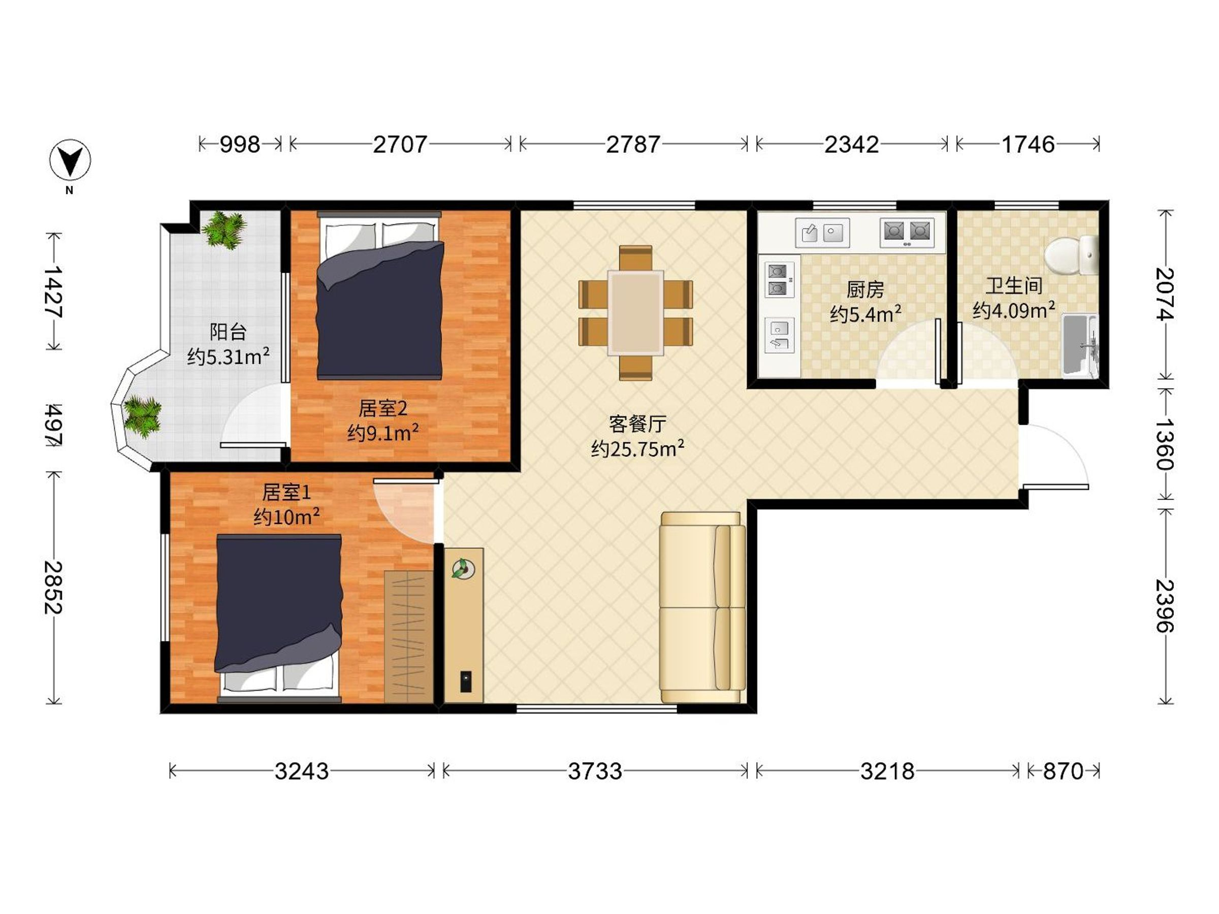 荣兴大厦户型图