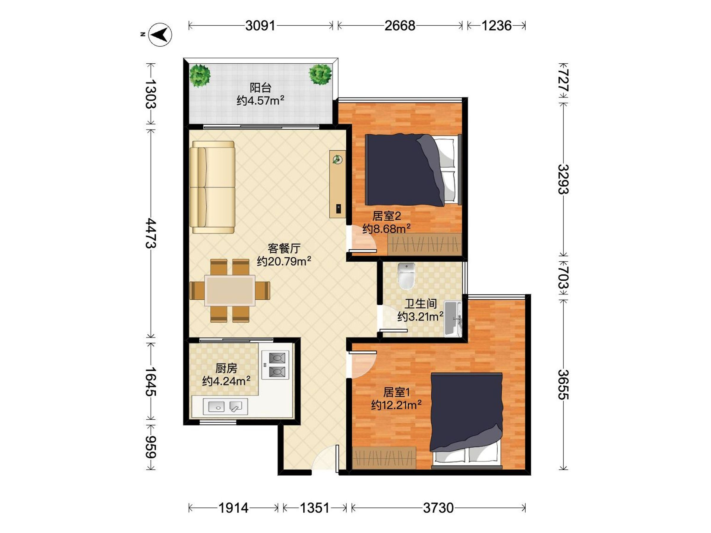 凯旋天玺名庭户型图