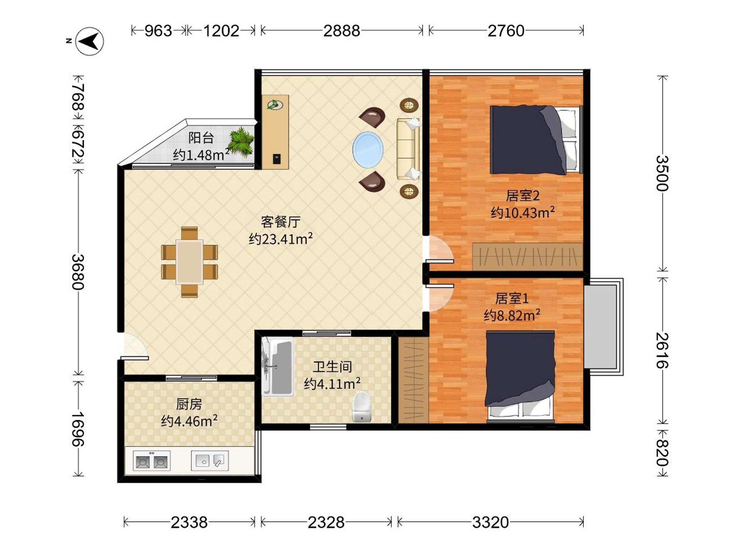 星晨花园一期户型图