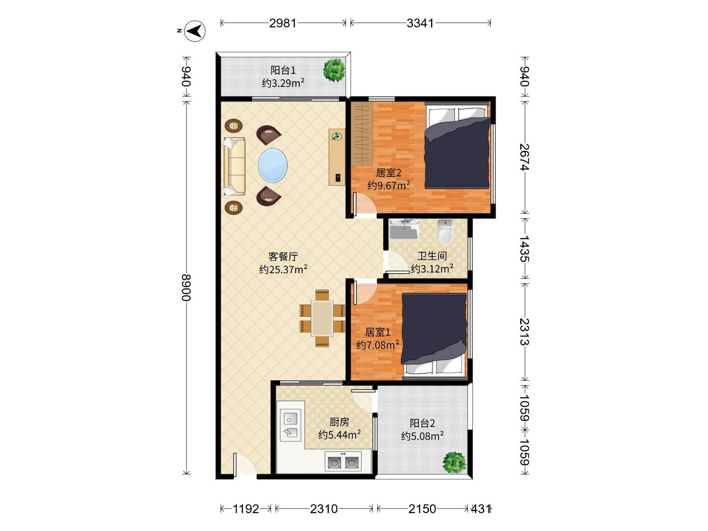 爱心家园户型图