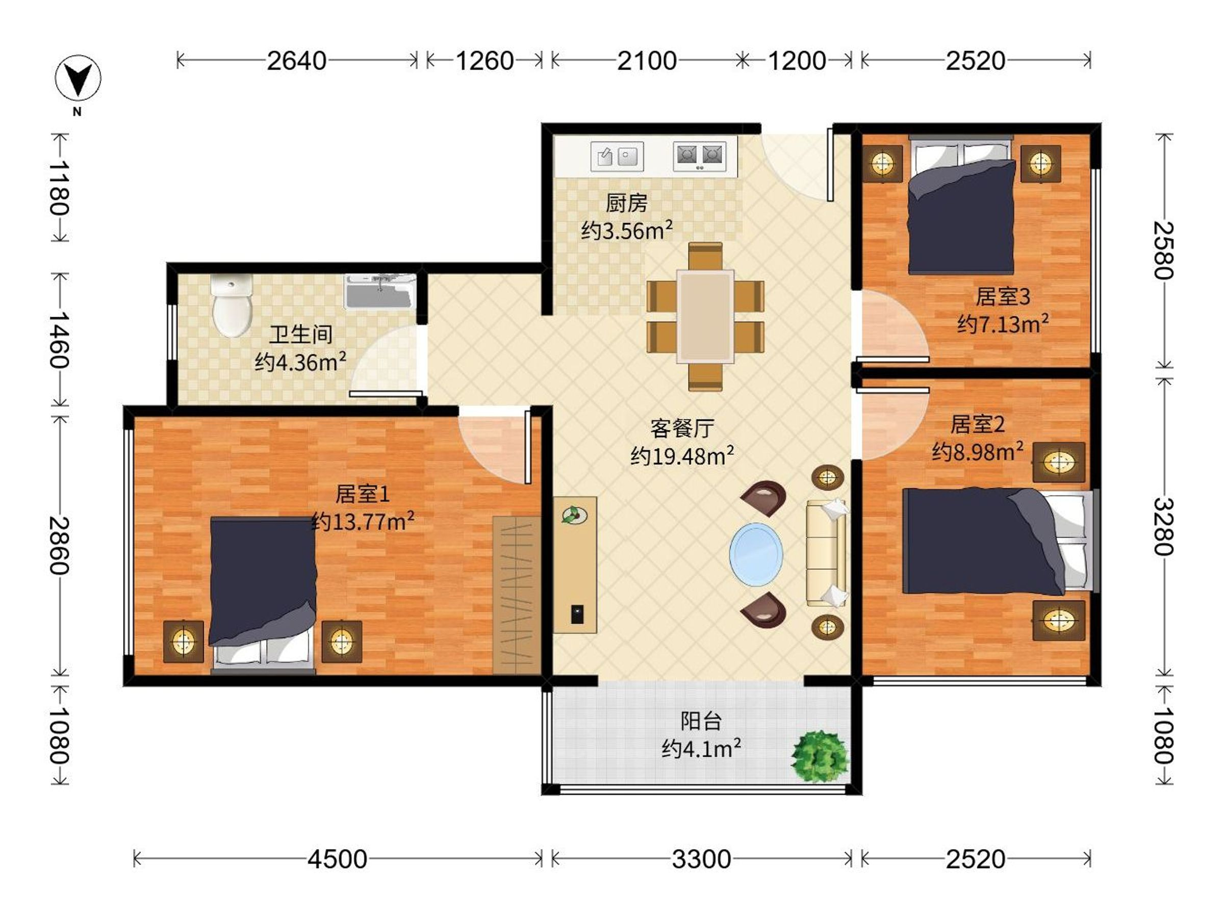 京基智农山海公馆户型图