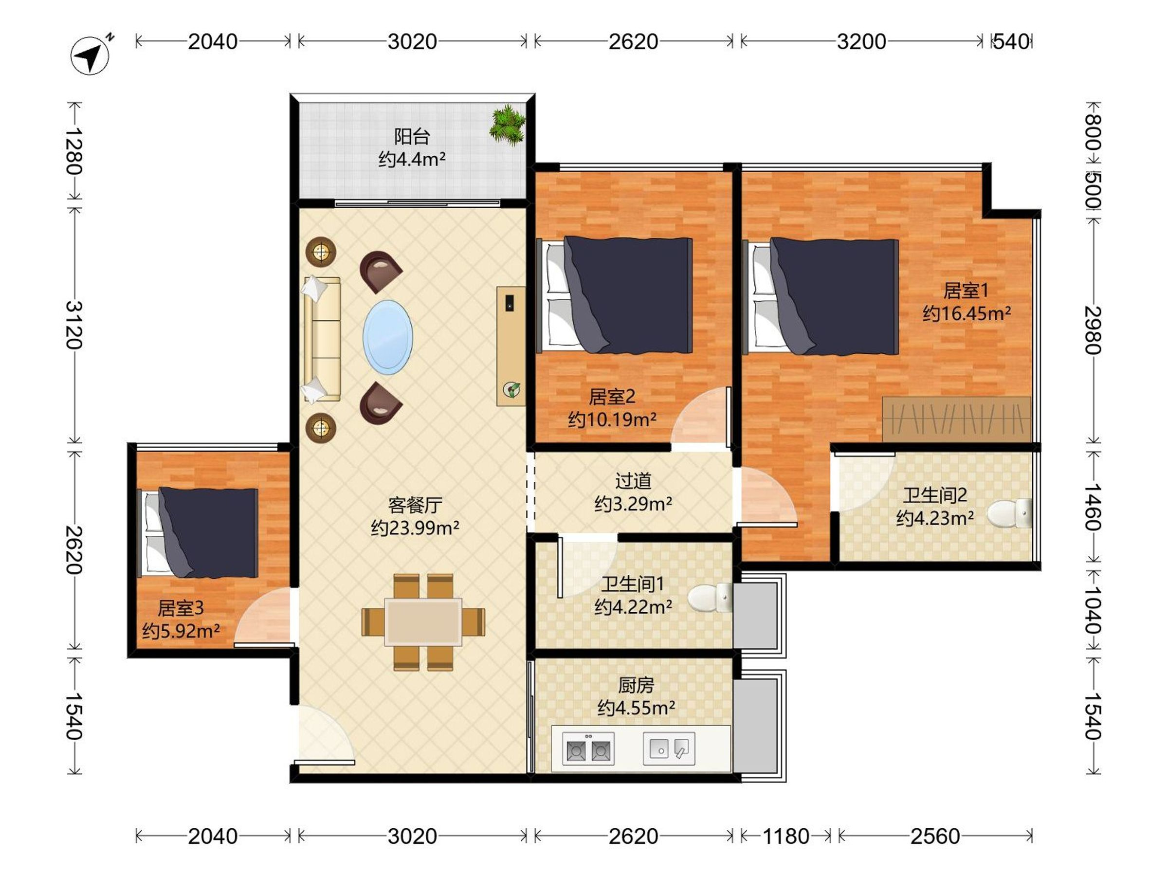 新出，户型方正，业主诚心出