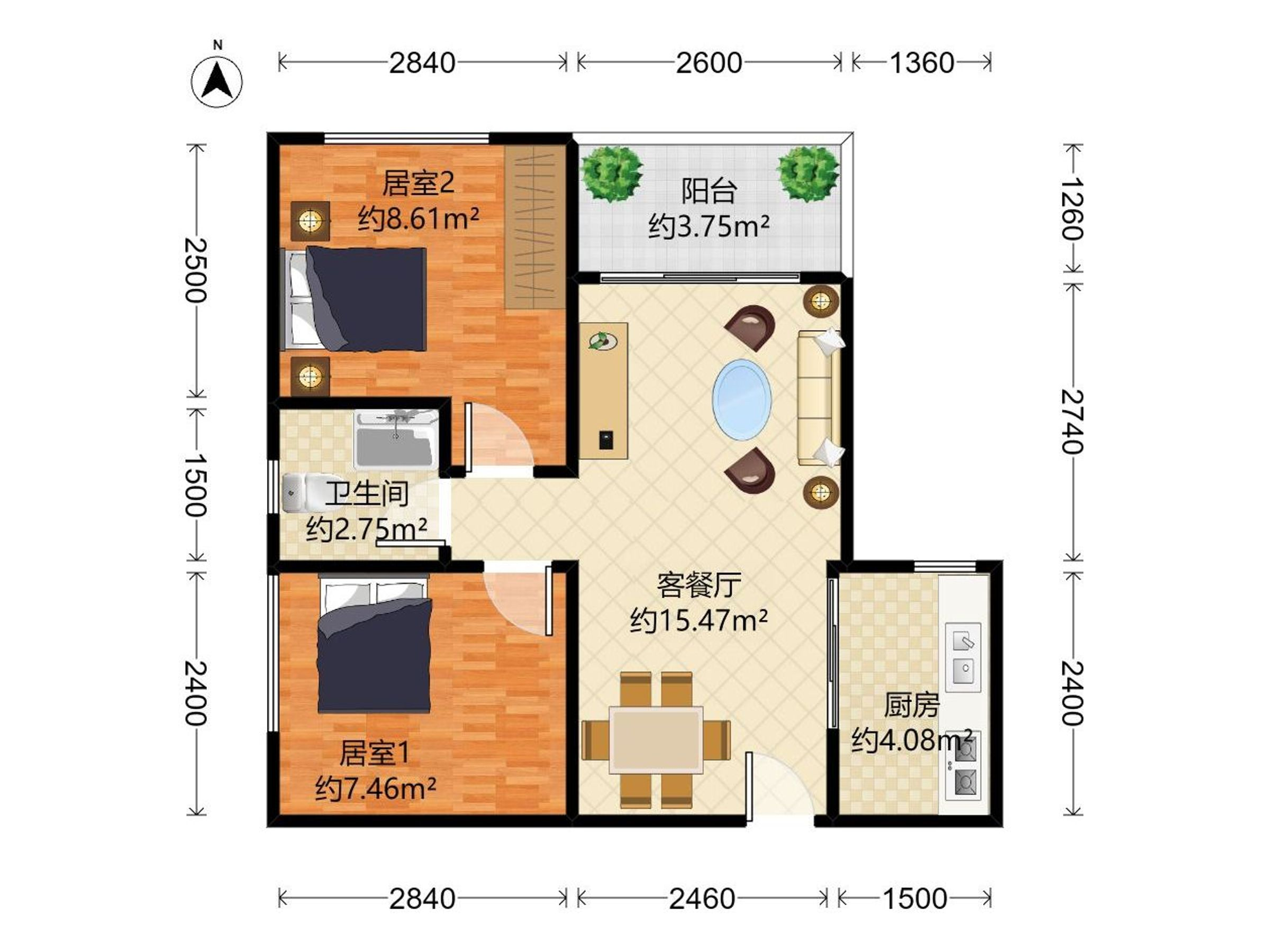 深业鹤塘岭花园户型图