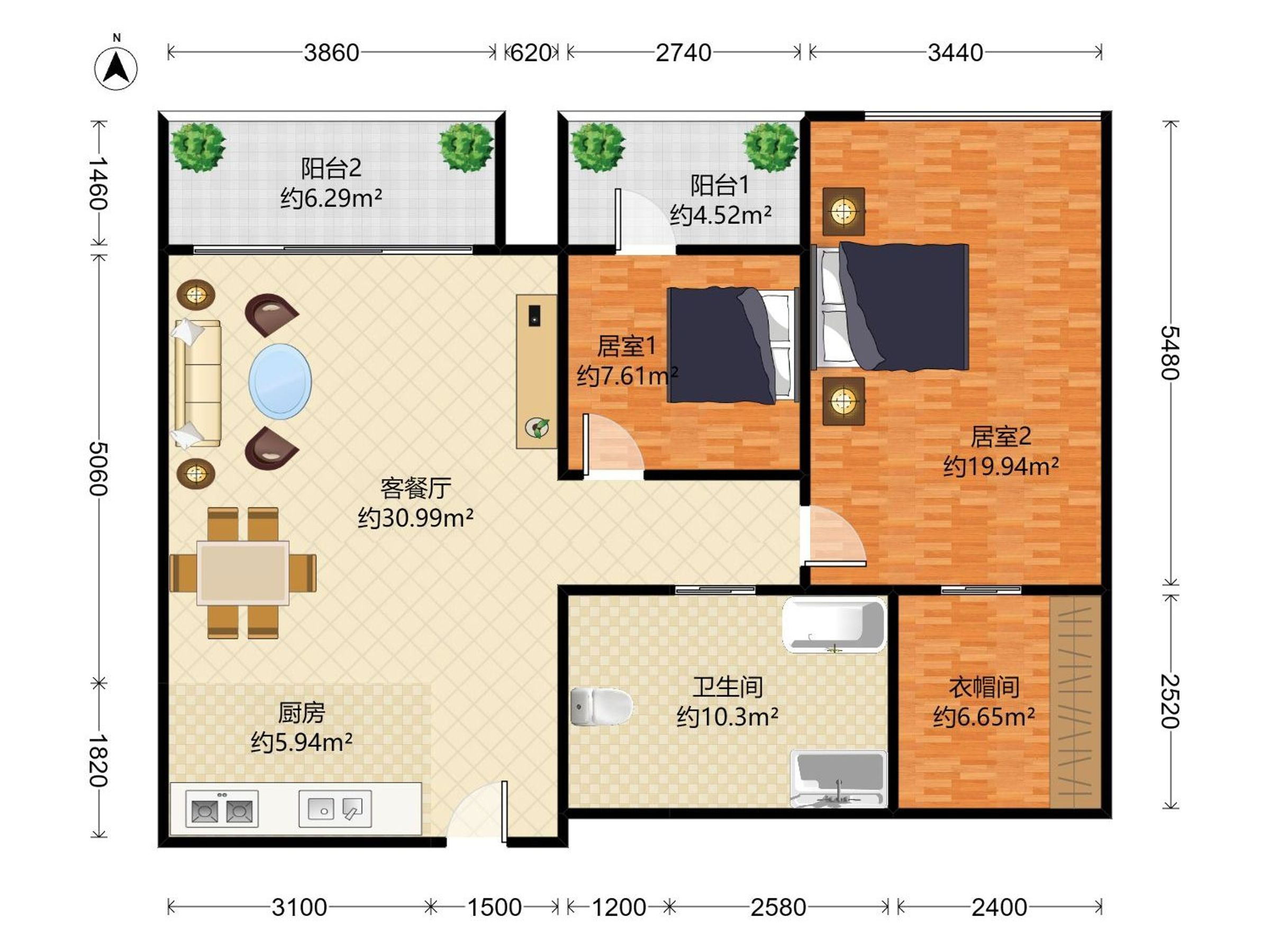 华润前海悦玺中心户型图