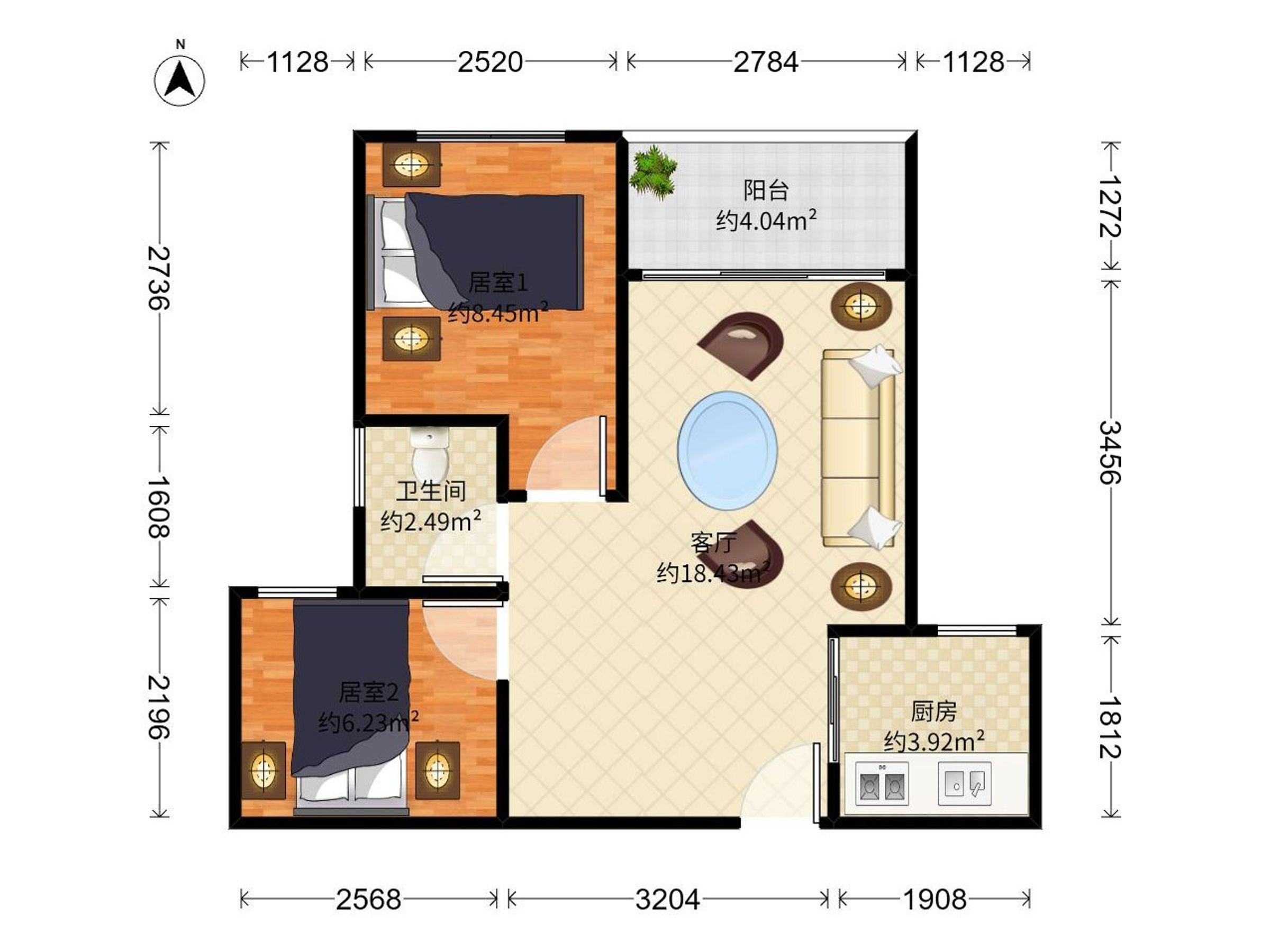 深业鹤塘岭花园户型图