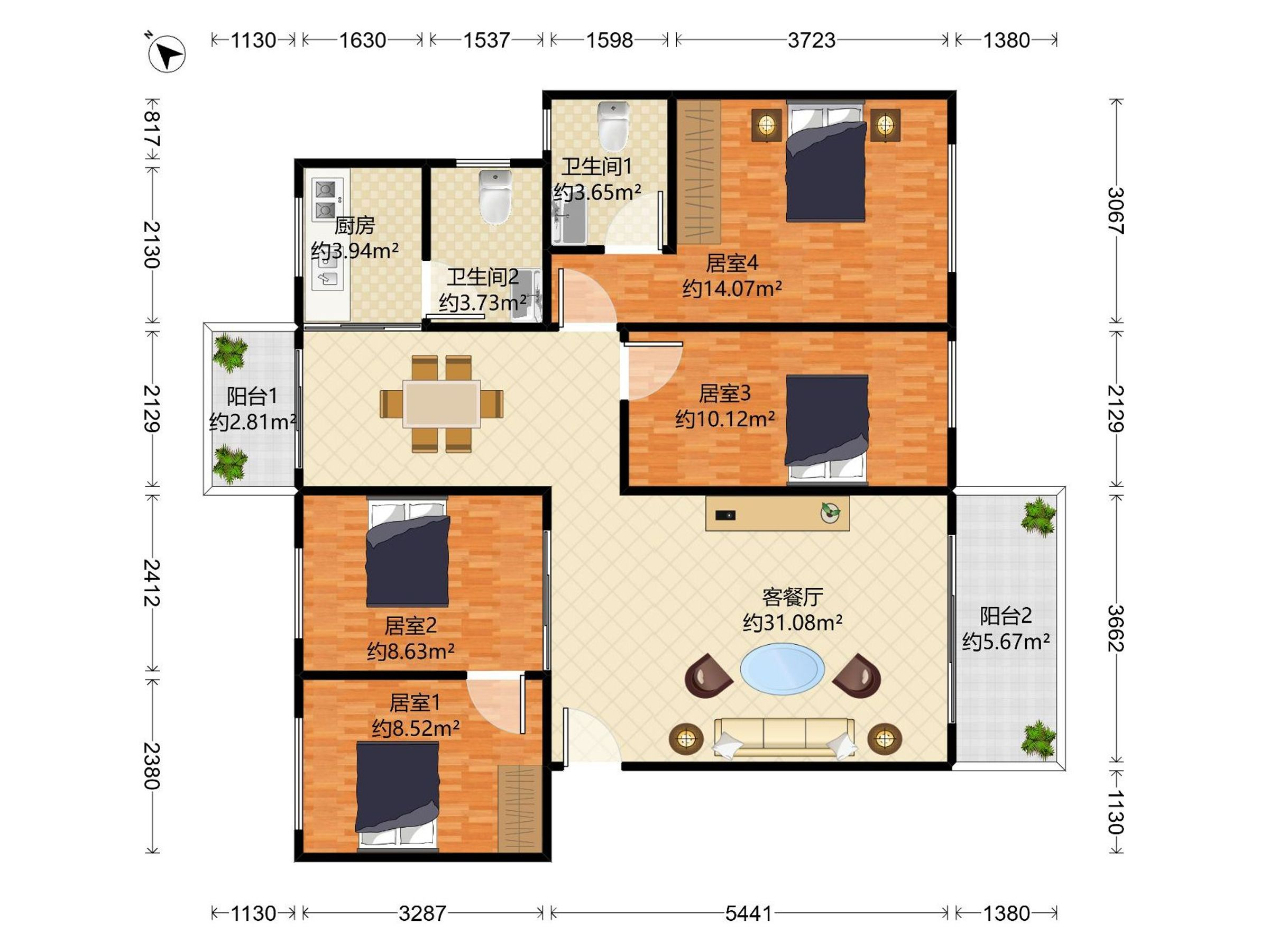 建安新村户型图