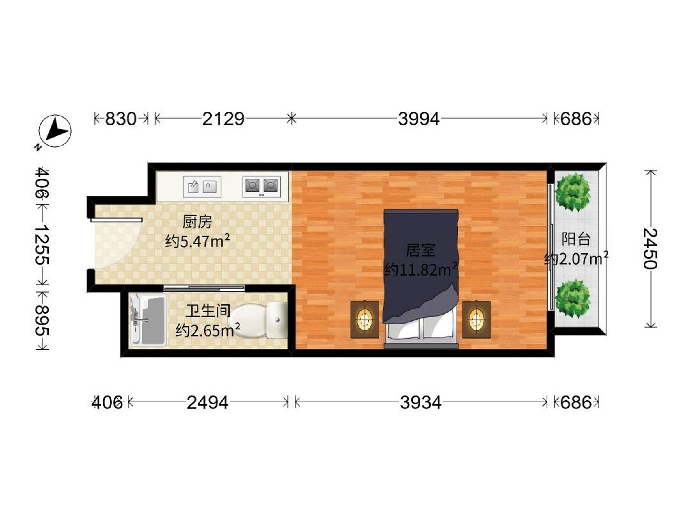 汇裕名都花园三期户型图
