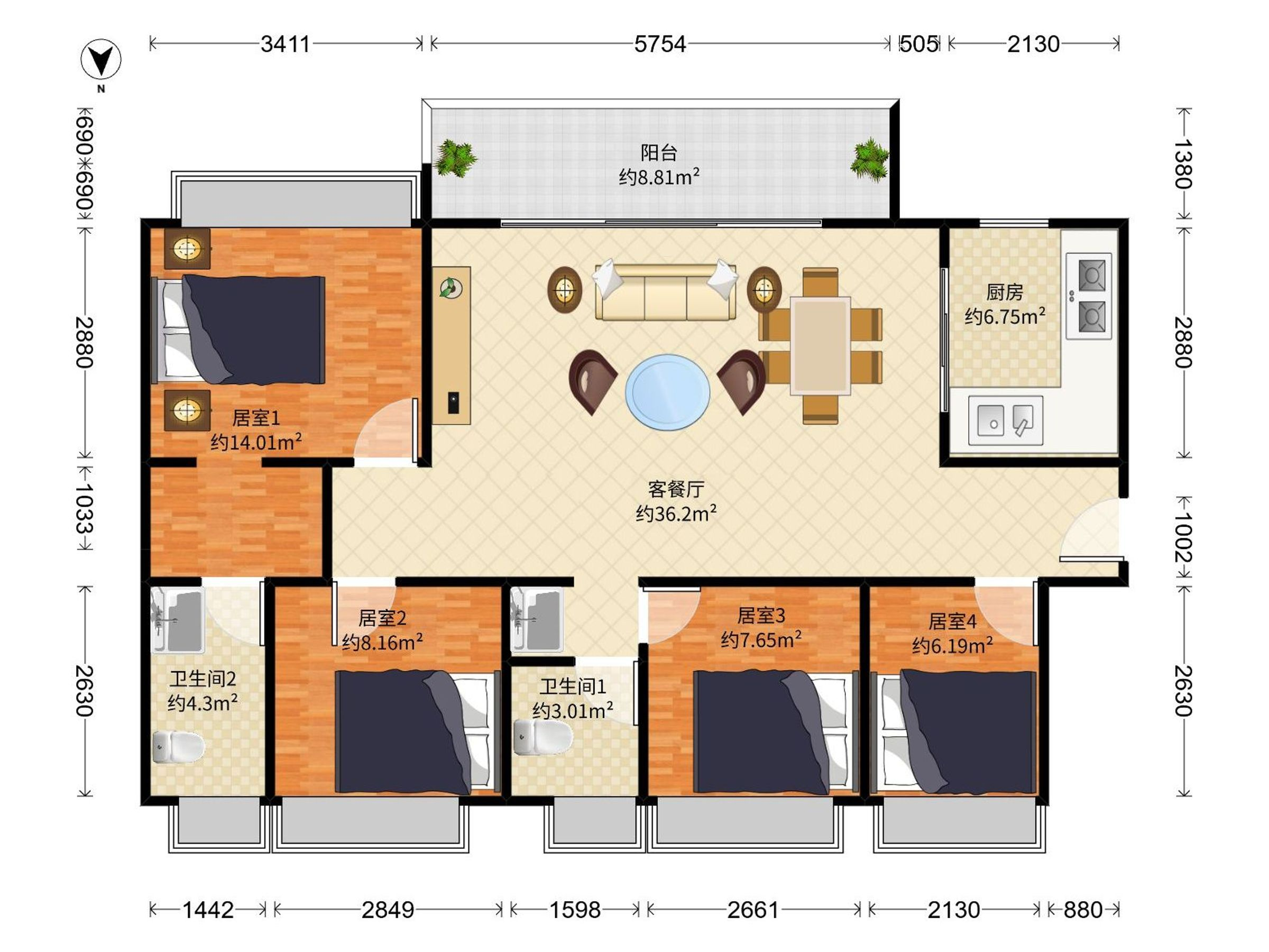 灵山岛金茂湾户型图