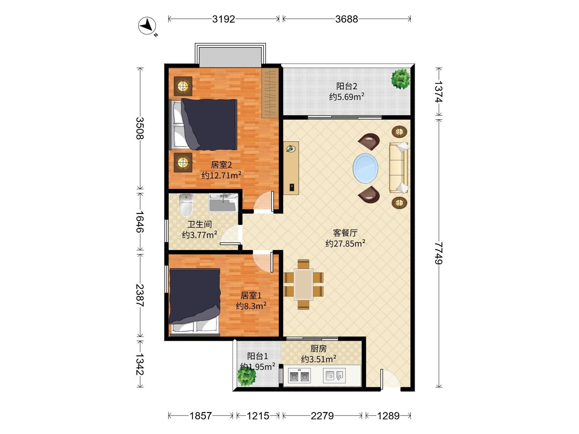 新锦安雅园三期户型图