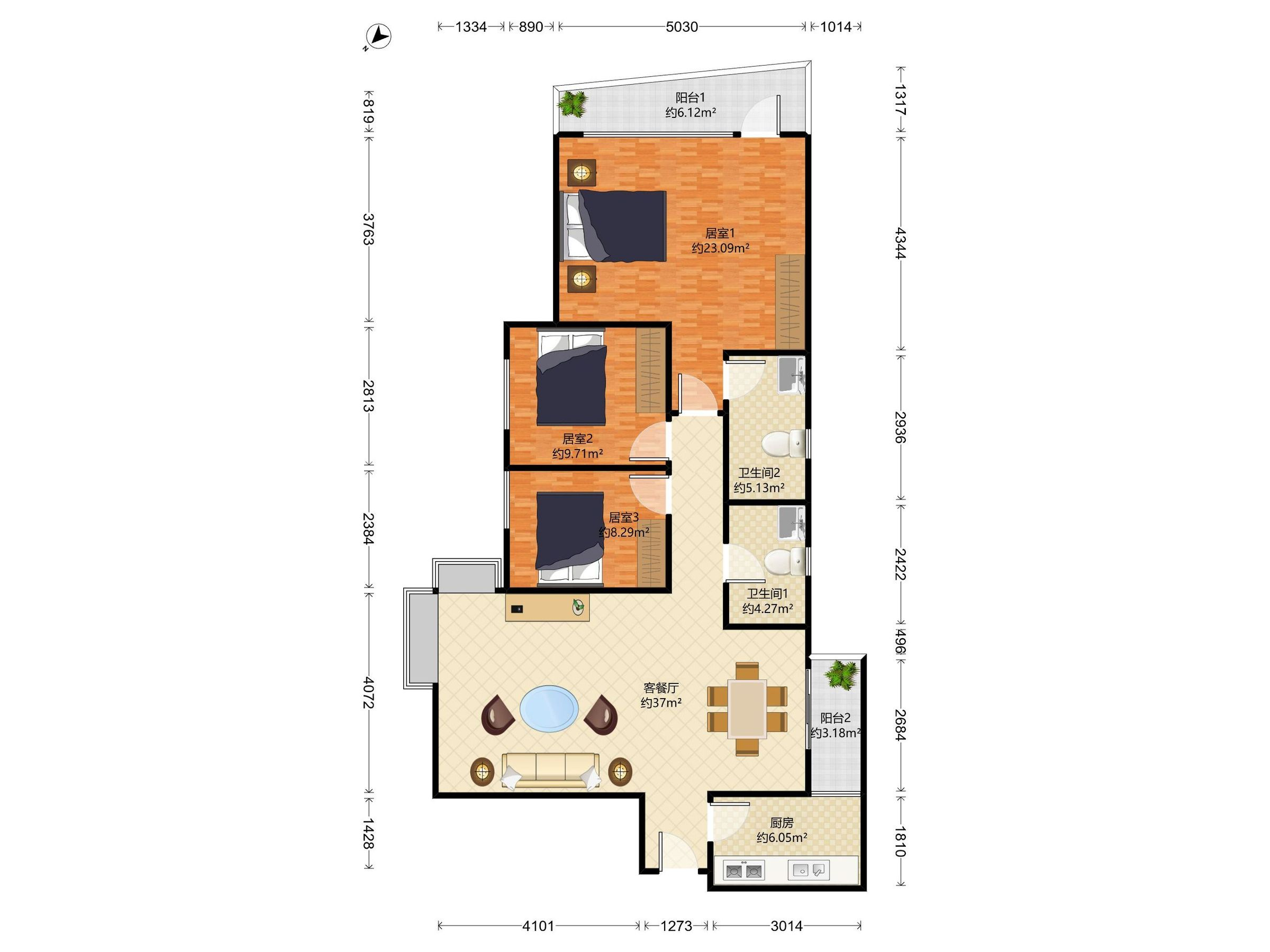 万科金色家园二期户型图