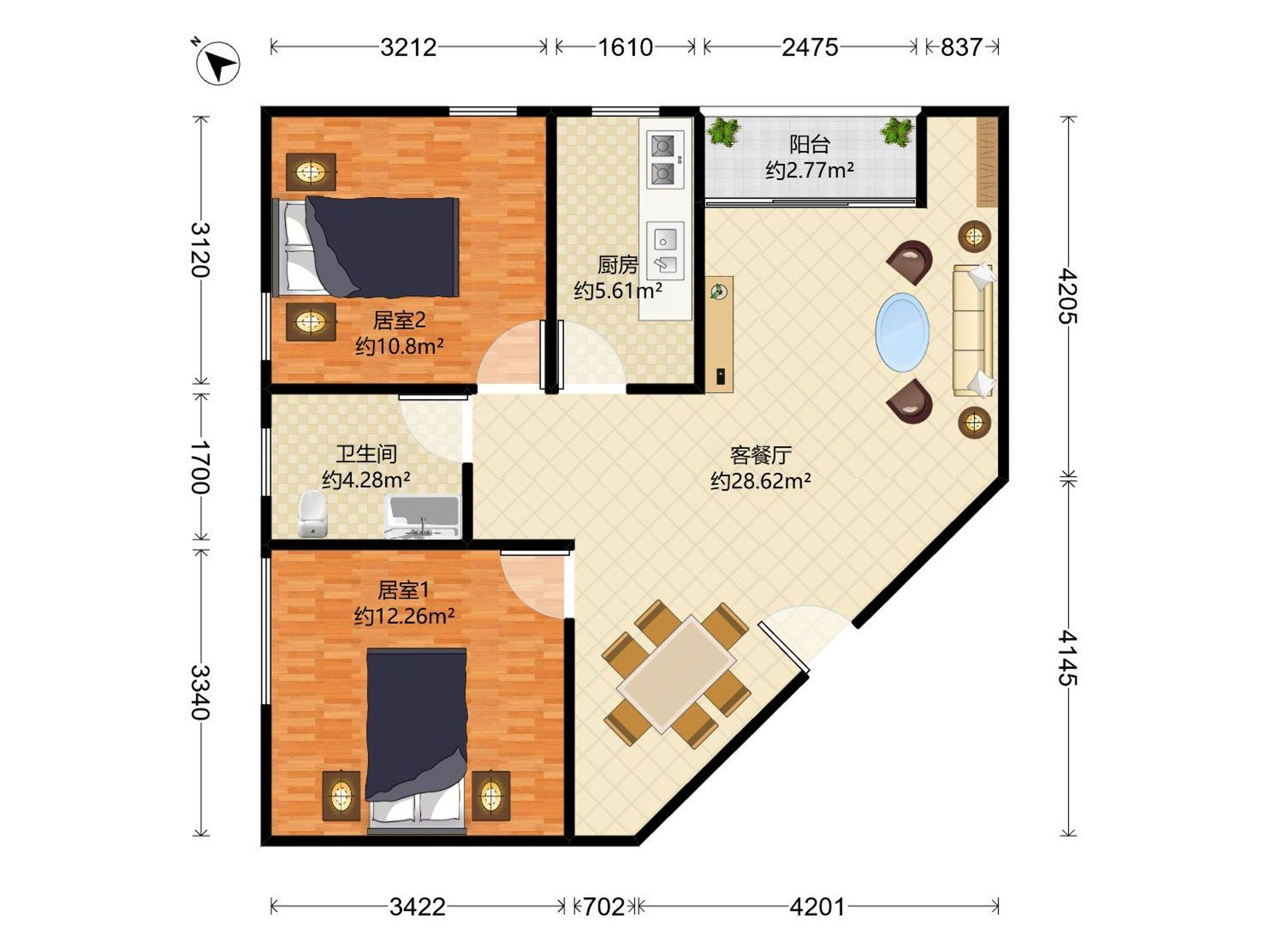 集华花园户型图