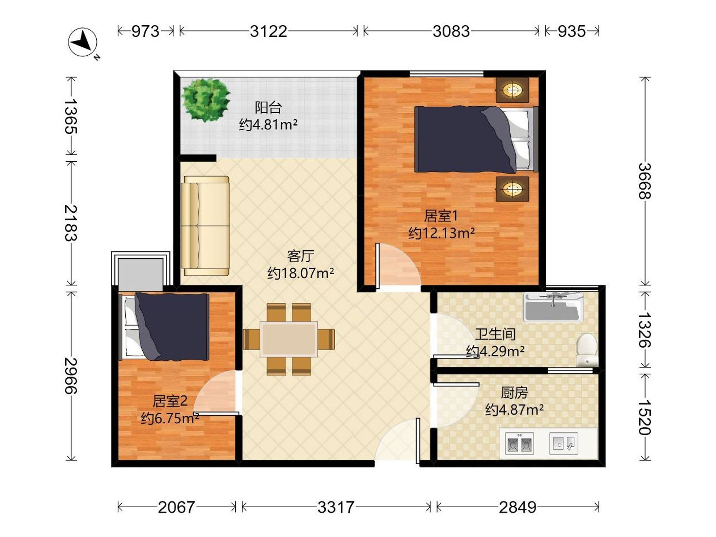 传麒东湖名苑户型图