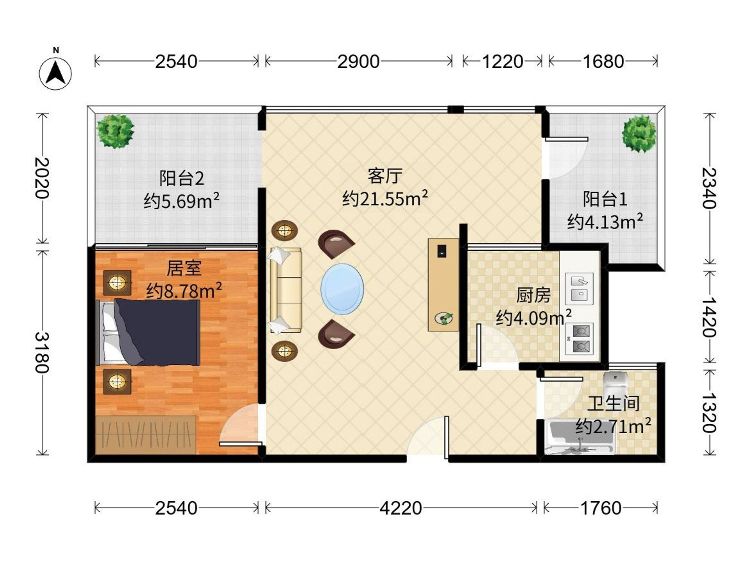 金地上塘道二期户型图