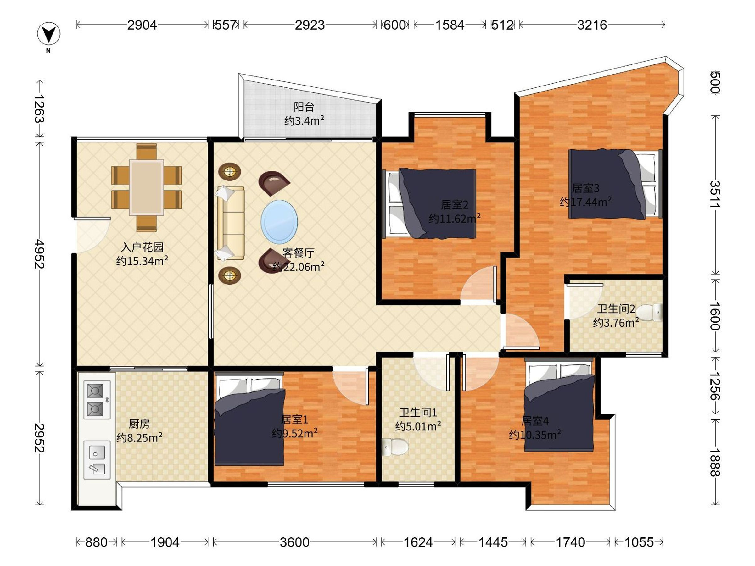 名家富居精装修出售，高楼层，视野好，看房方便，南北通透！