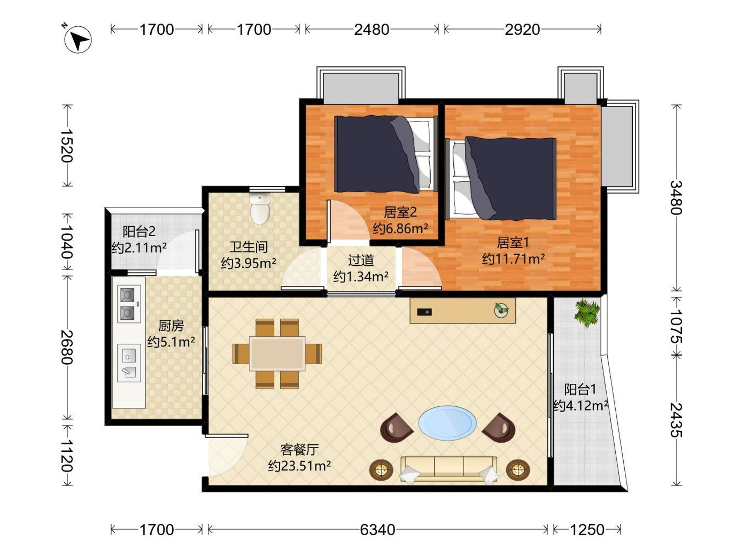 桃源居12区户型图