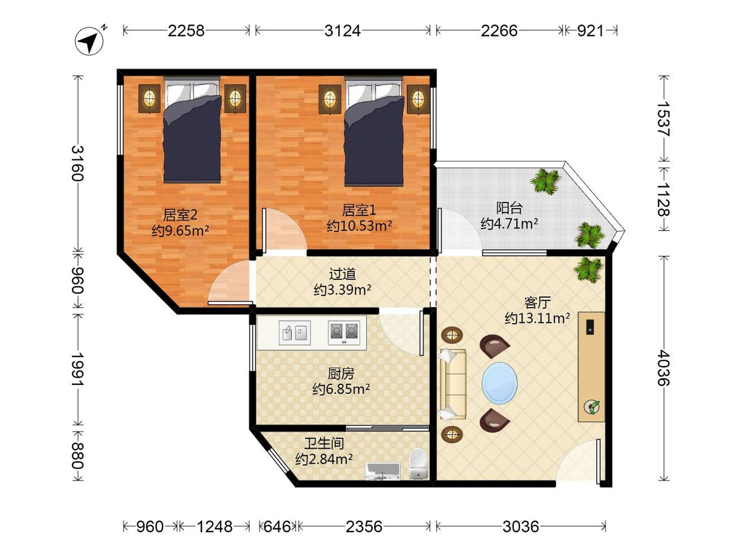 金侨花园户型图