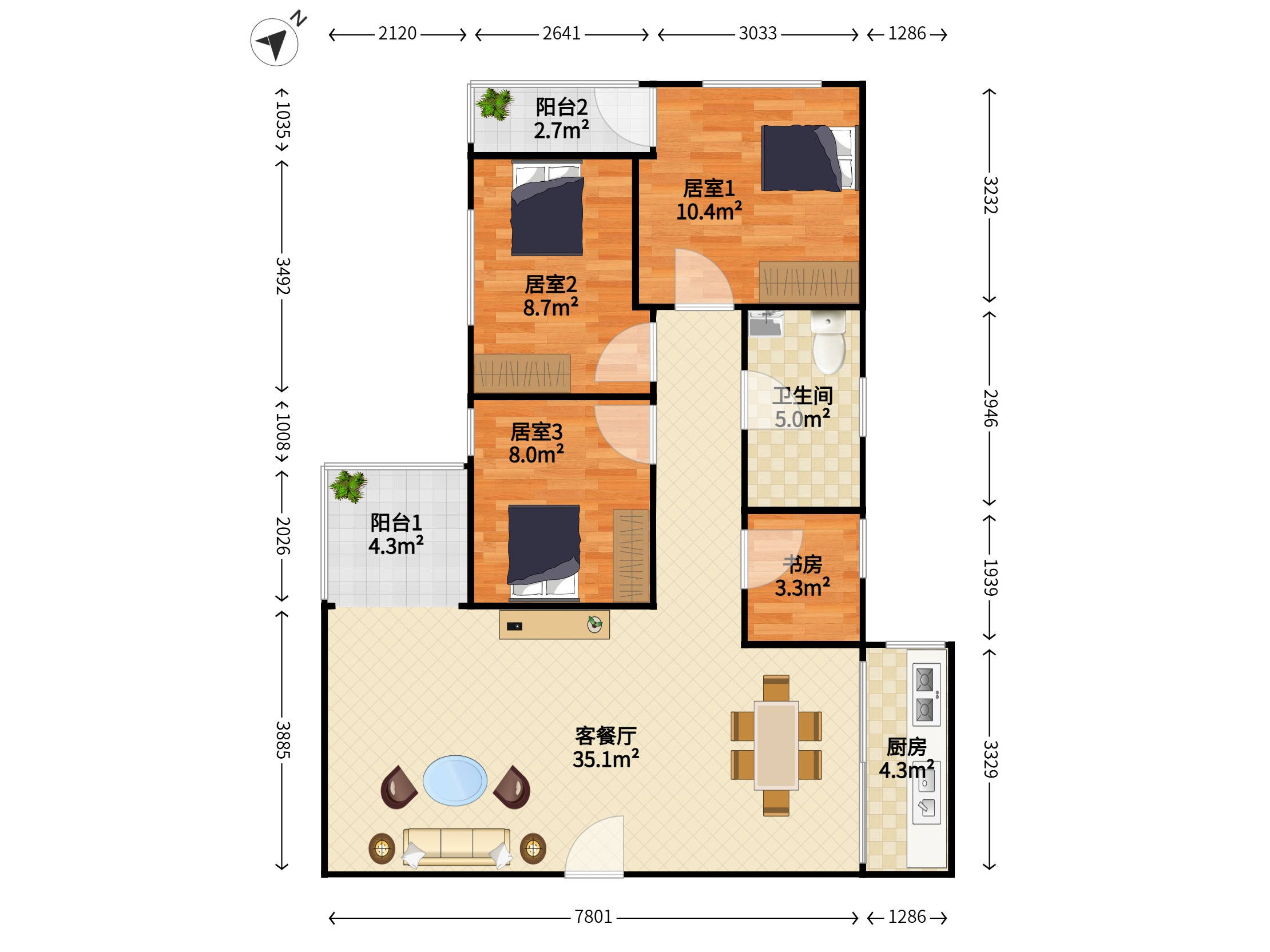 景发花园户型图