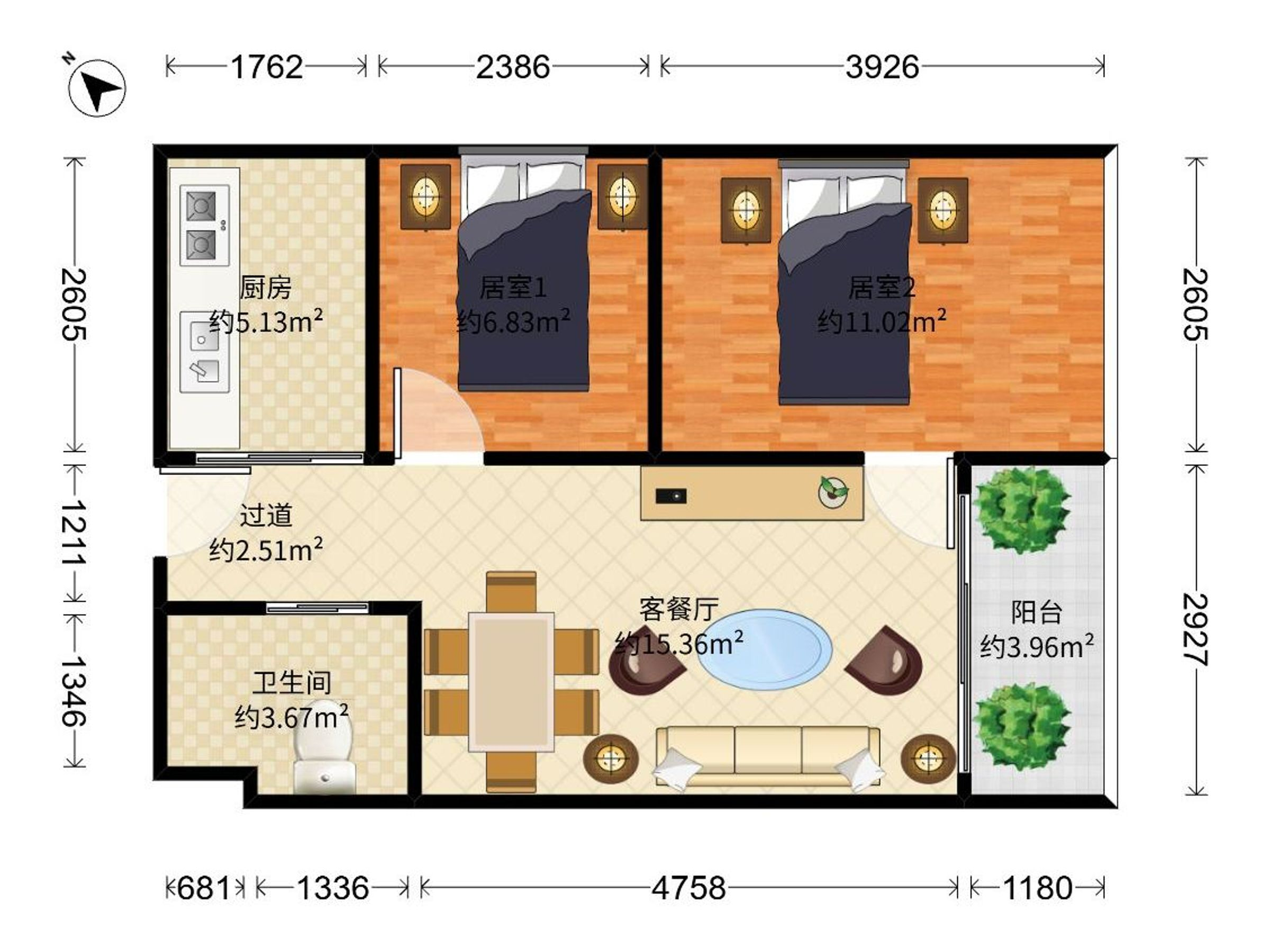 汇邦名都花园户型图