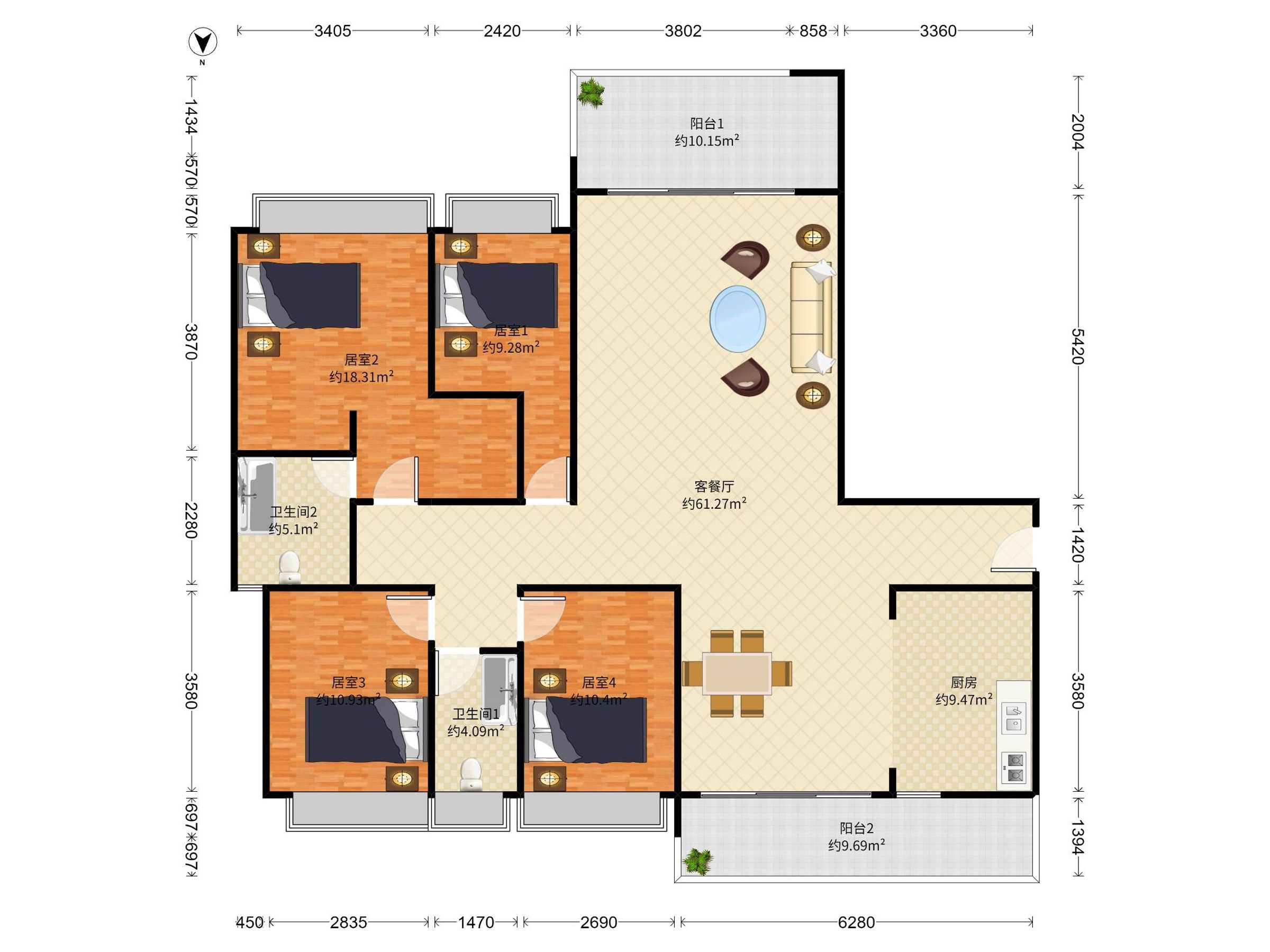 深业中城，格局方正，品质居家，诚心出售