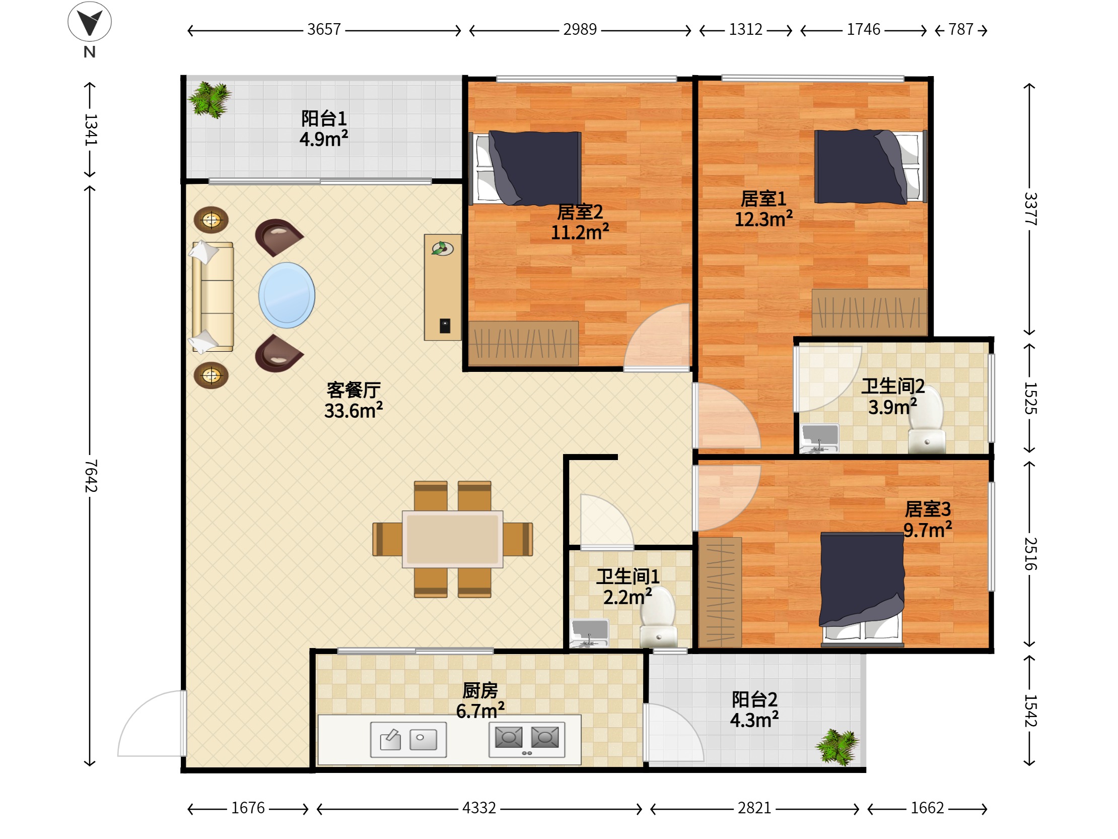 笔架山公馆户型图
