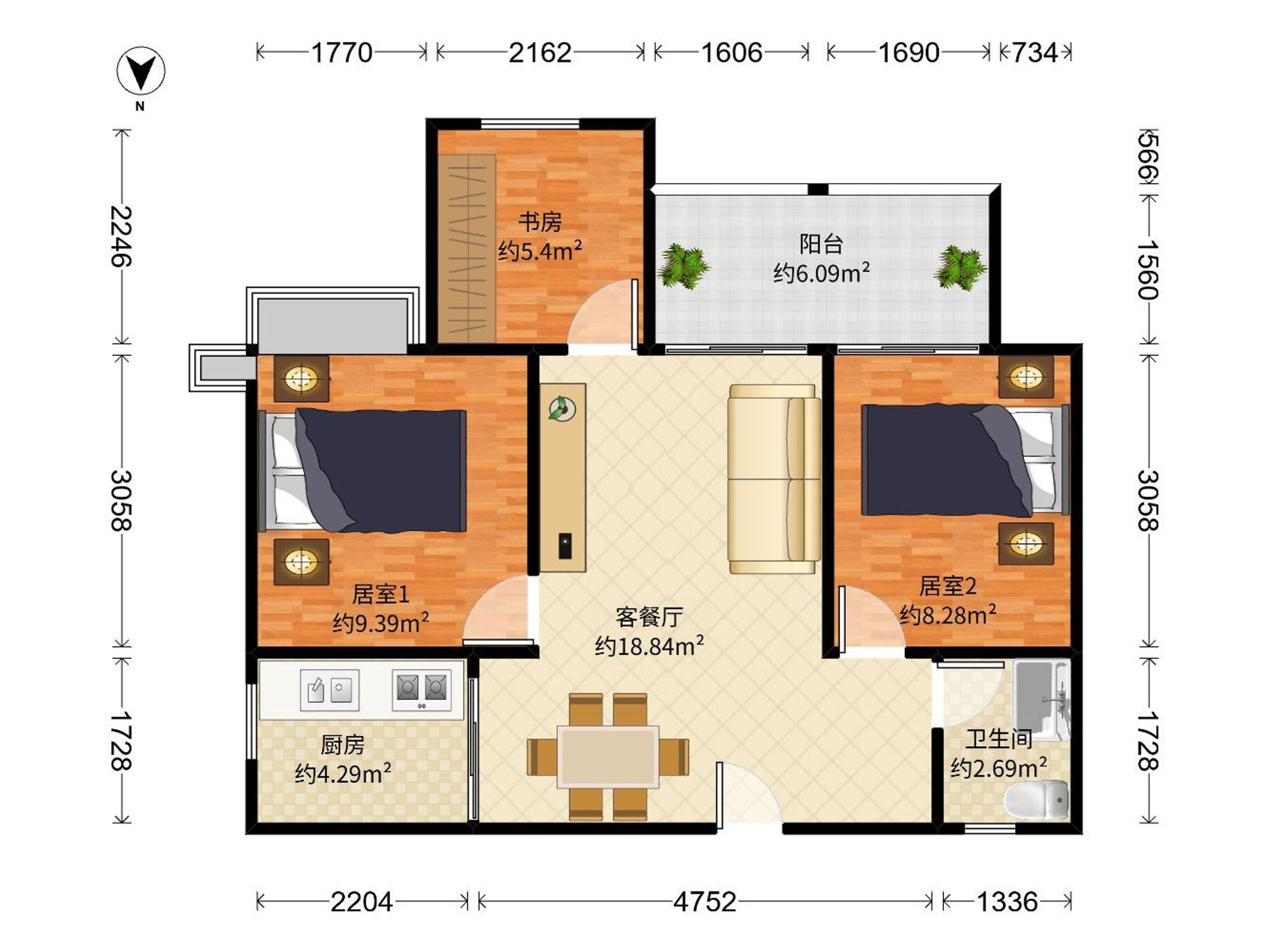 中洲商务公寓户型图