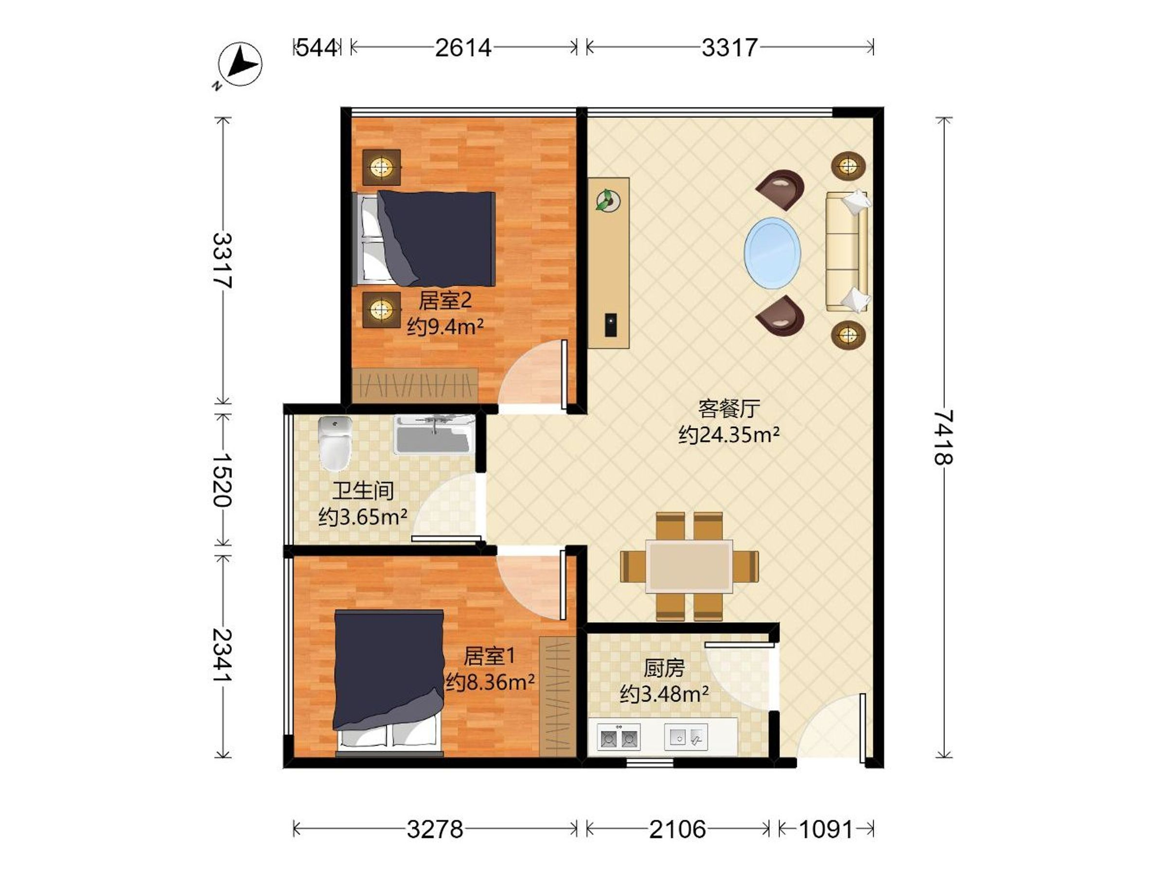 缤纷世纪公寓户型图
