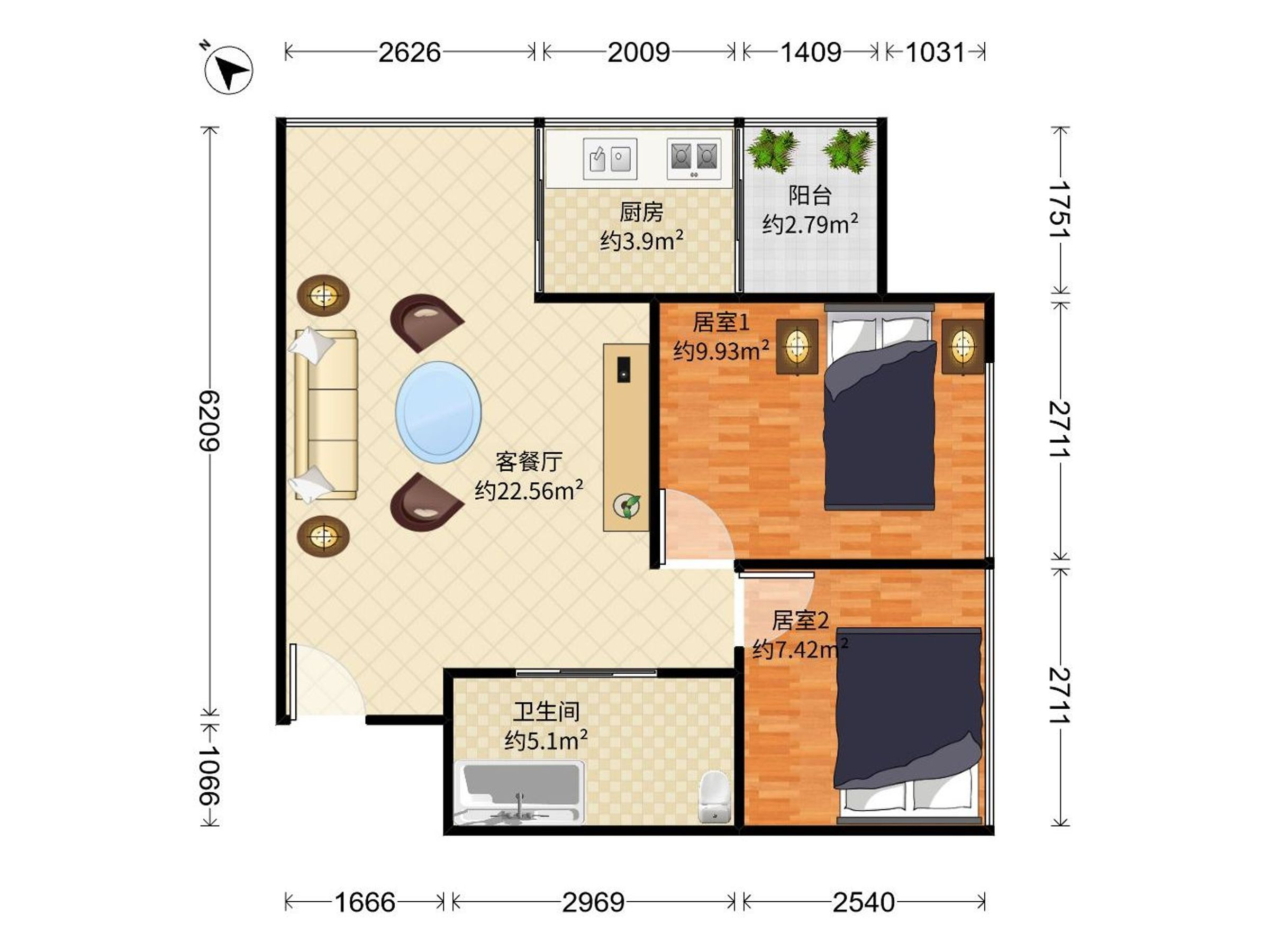 汇德大厦户型图